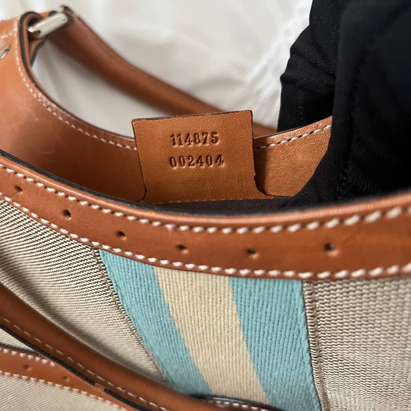 Gucci Web Canvas Reins Shoulder Bag