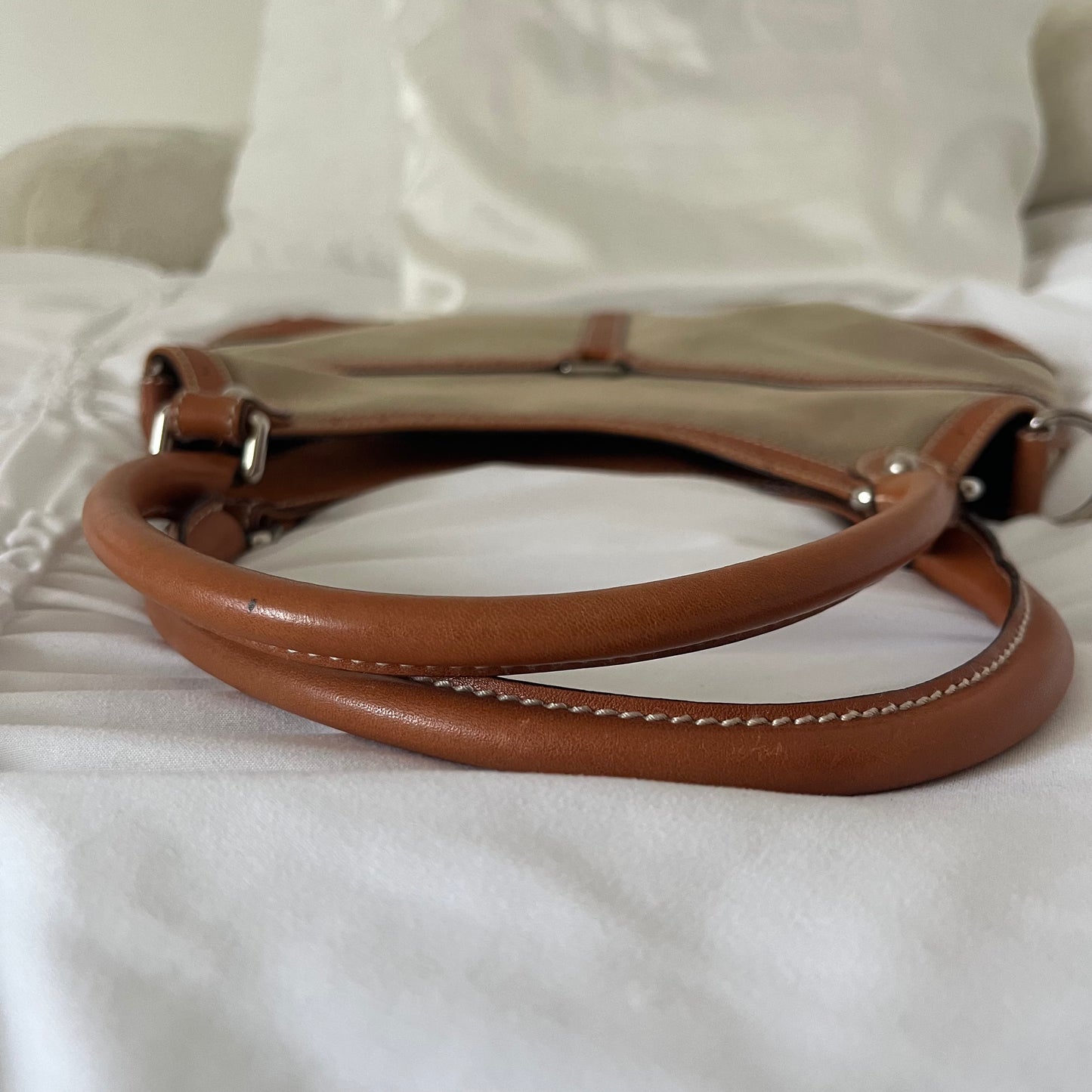 Gucci Web Canvas Reins Shoulder Bag