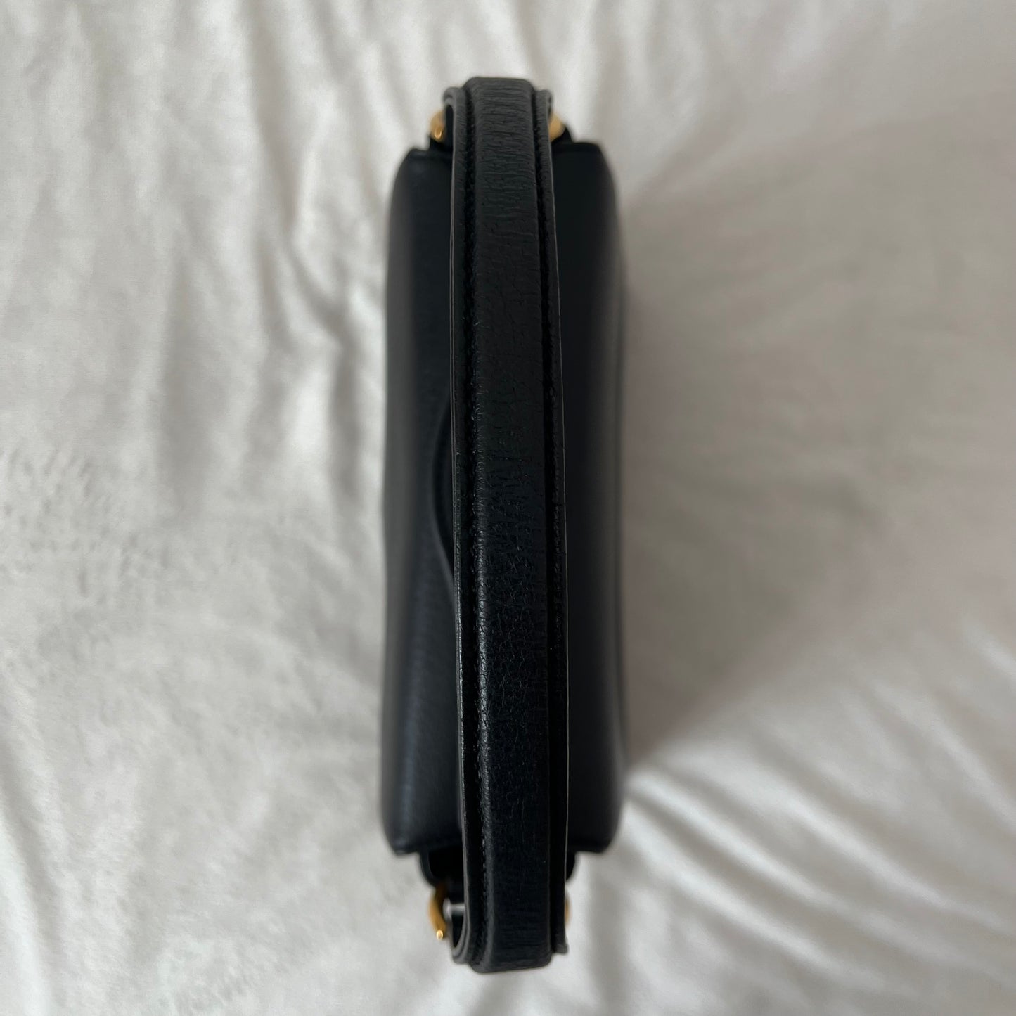 Gucci Bamboo Leather Turn-Lock Flap Bag