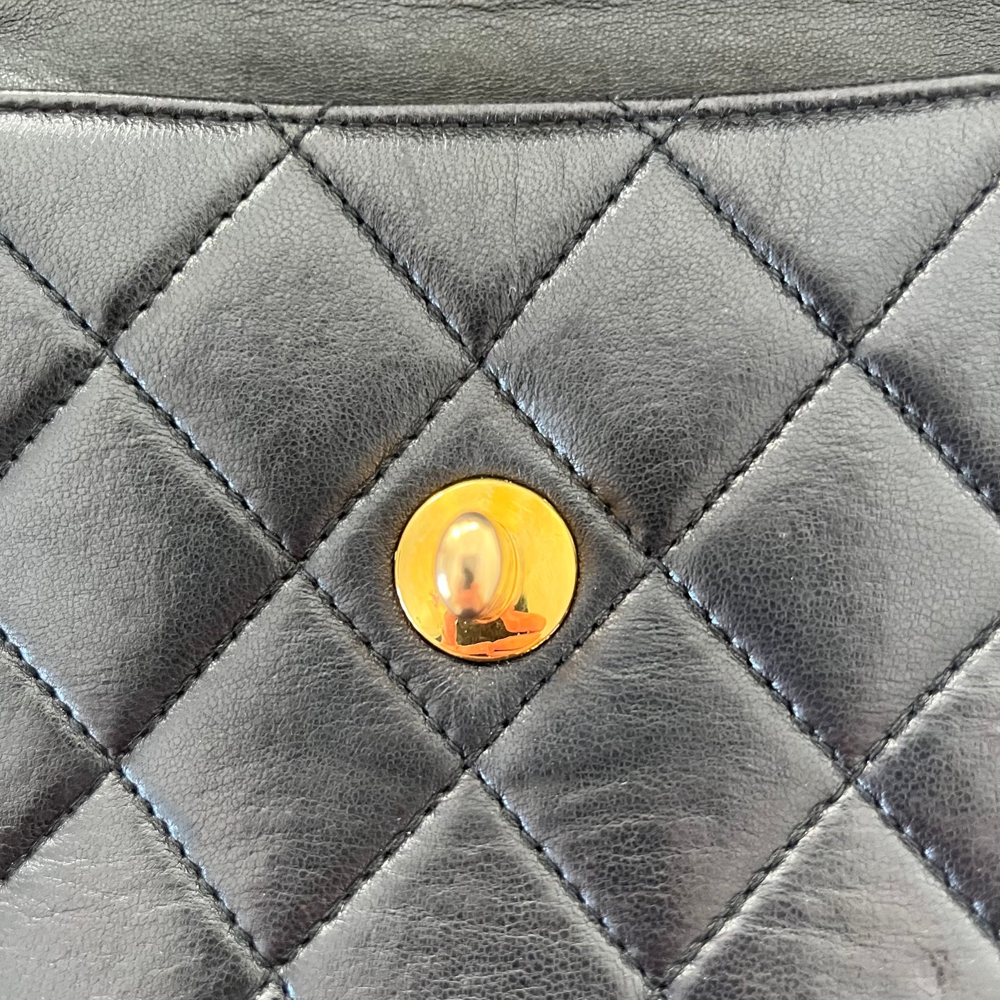 Chanel Matelasse Lambskin Mini Kelly Top Handle Bag