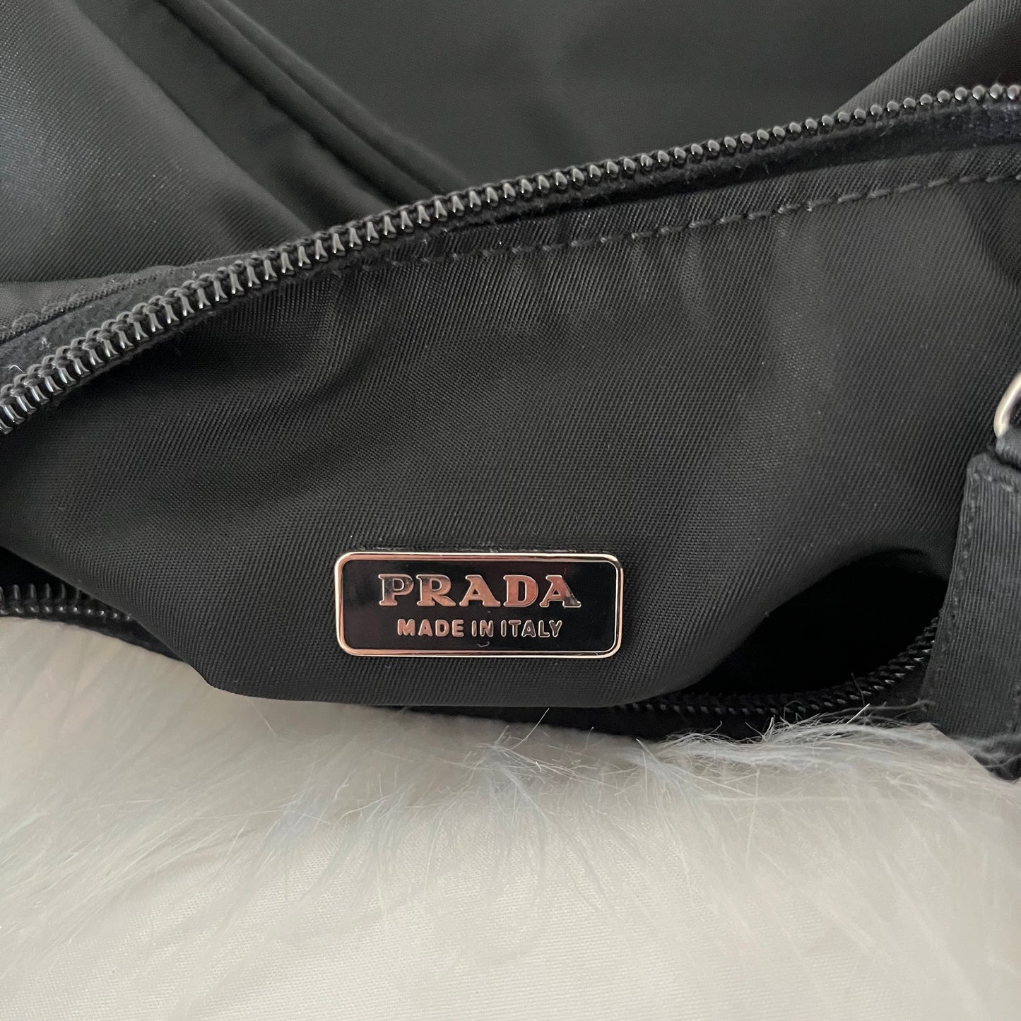 Prada Black Nylon Shoulder Bag