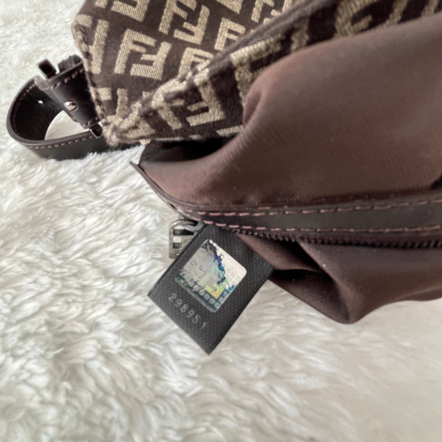 Fendi Zucchino Mamma Baguette Bag