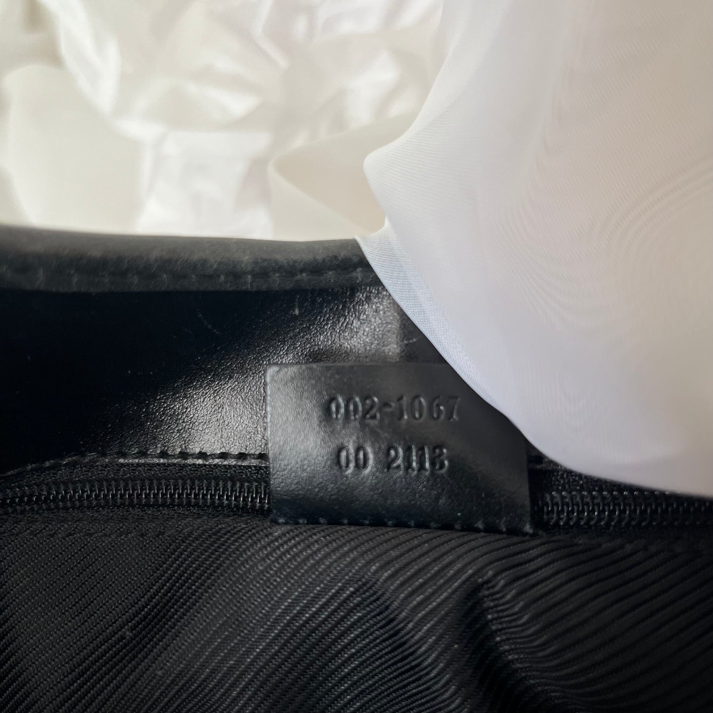 Gucci Black Double GG Canvas Jackie Bardot Shoulder Bag