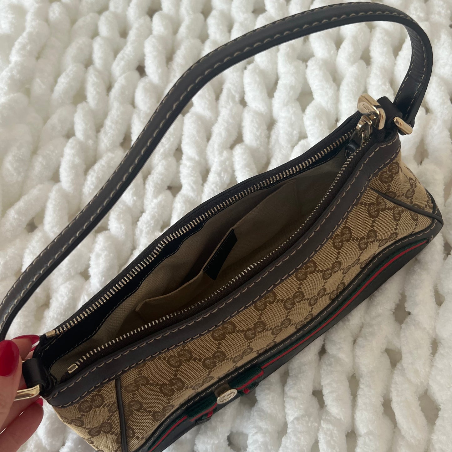 Gucci Mayfair Sherry GG Canvas Pochette