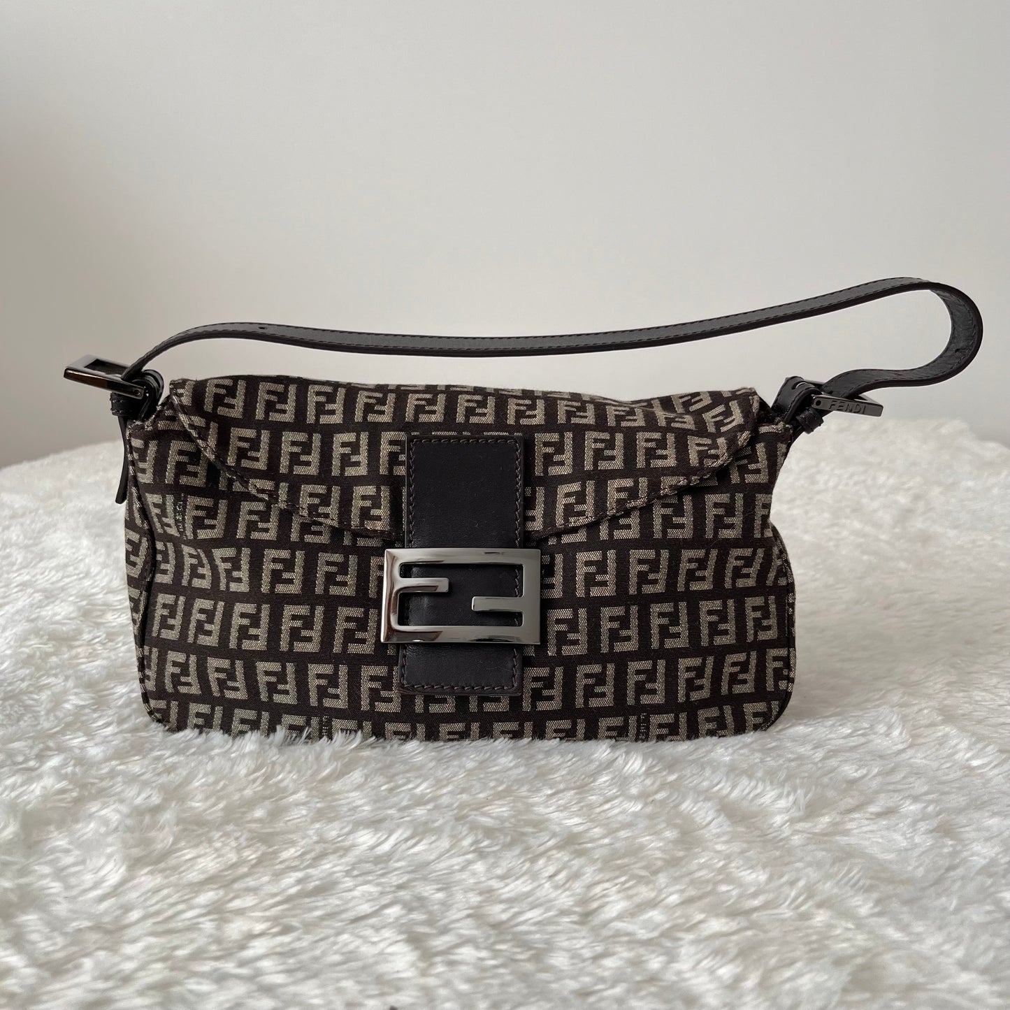 Fendi Zucchino Mamma Baguette Bag