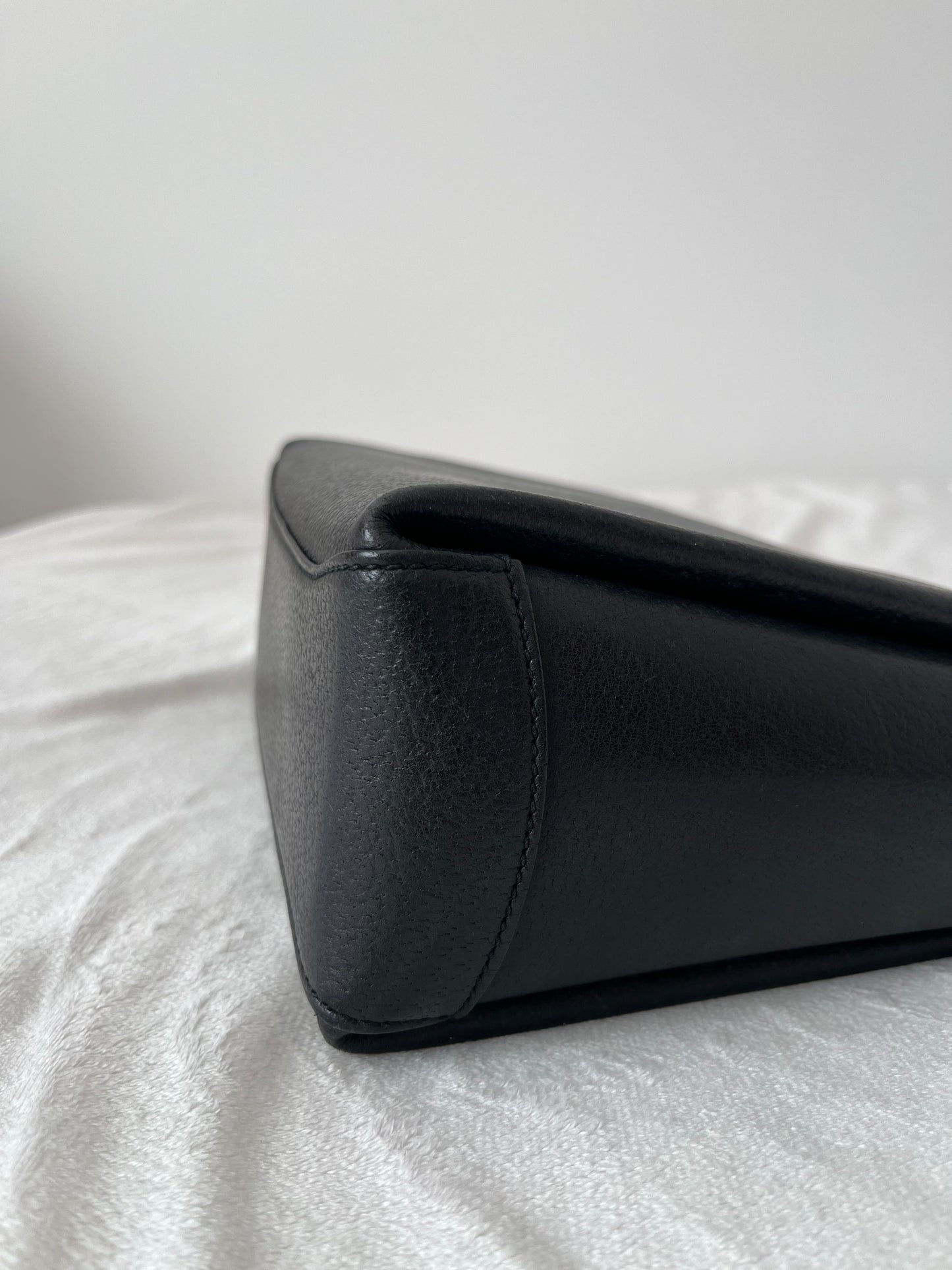 Gucci Bamboo Leather Turn-Lock Flap Bag