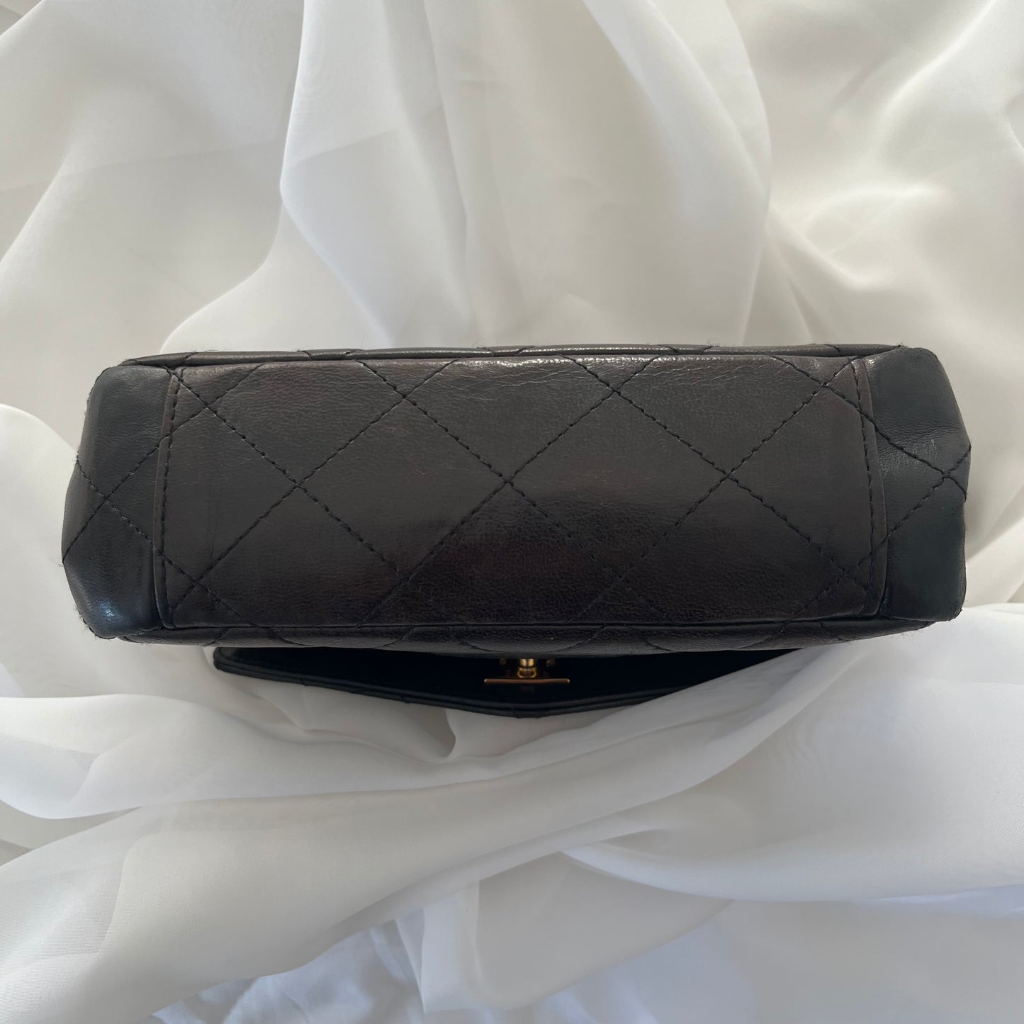 Chanel Matelasse Lambskin Mini Kelly Top Handle Bag