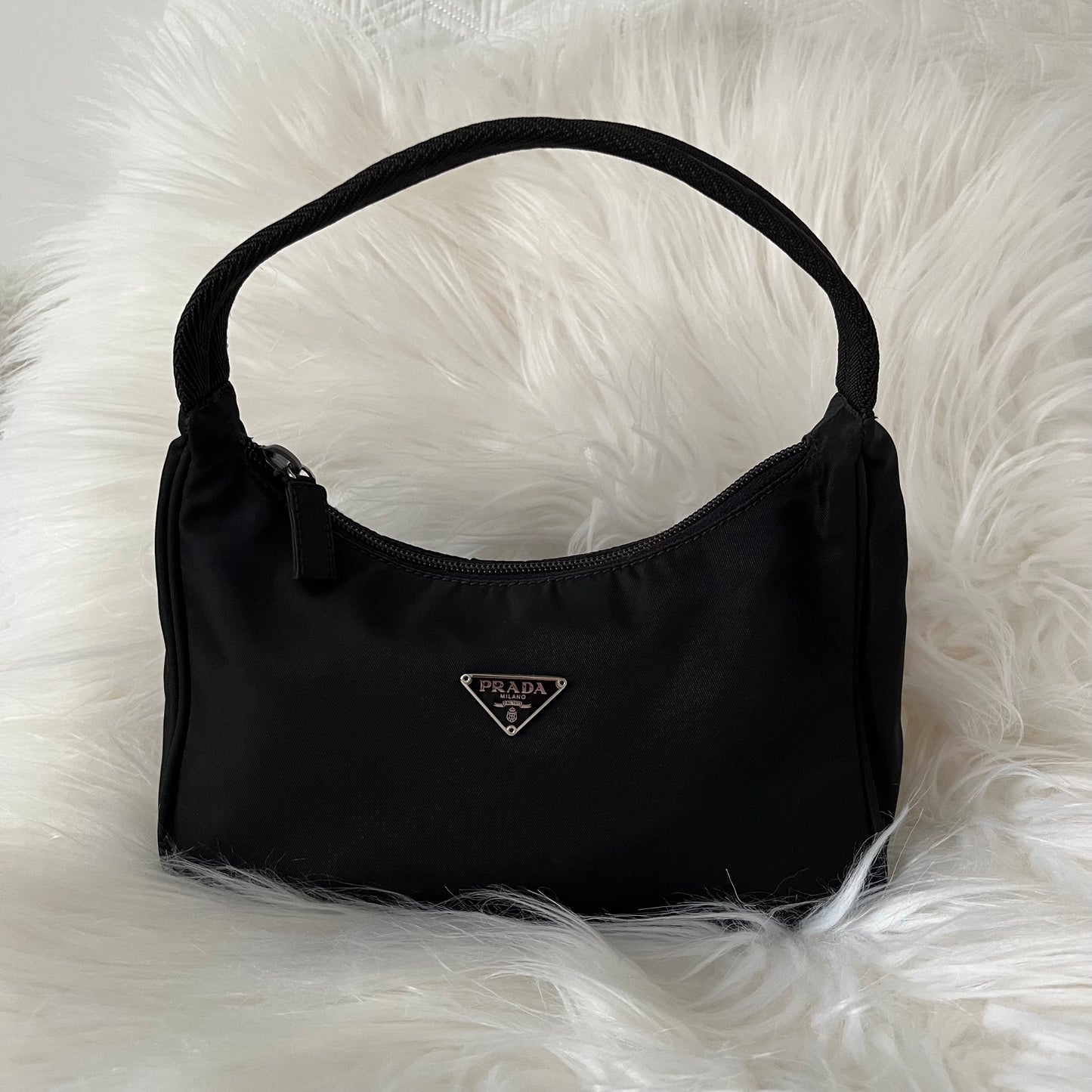 Prada Black Nylon Shoulder Bag