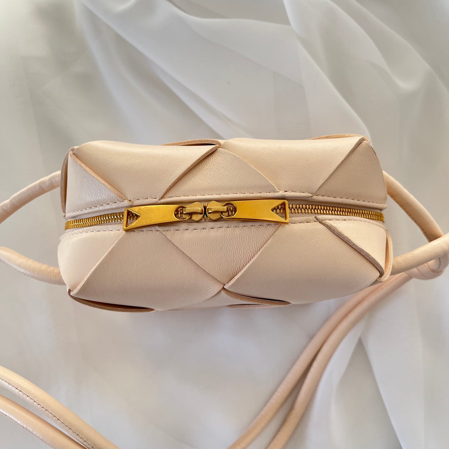 Bottega Veneta Cassette Mini Intrecciato Leather Shoulder Bag