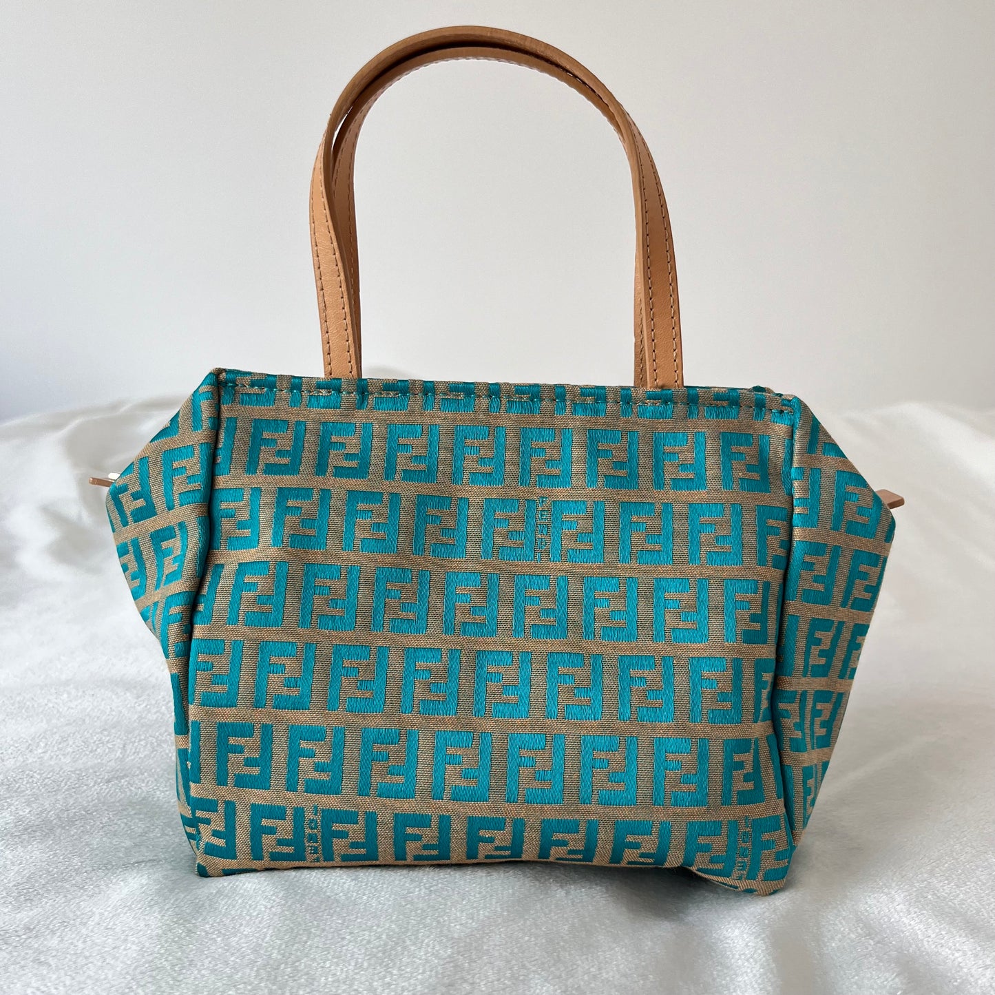 Fendi Zucchino Top Handle Mini Bag
