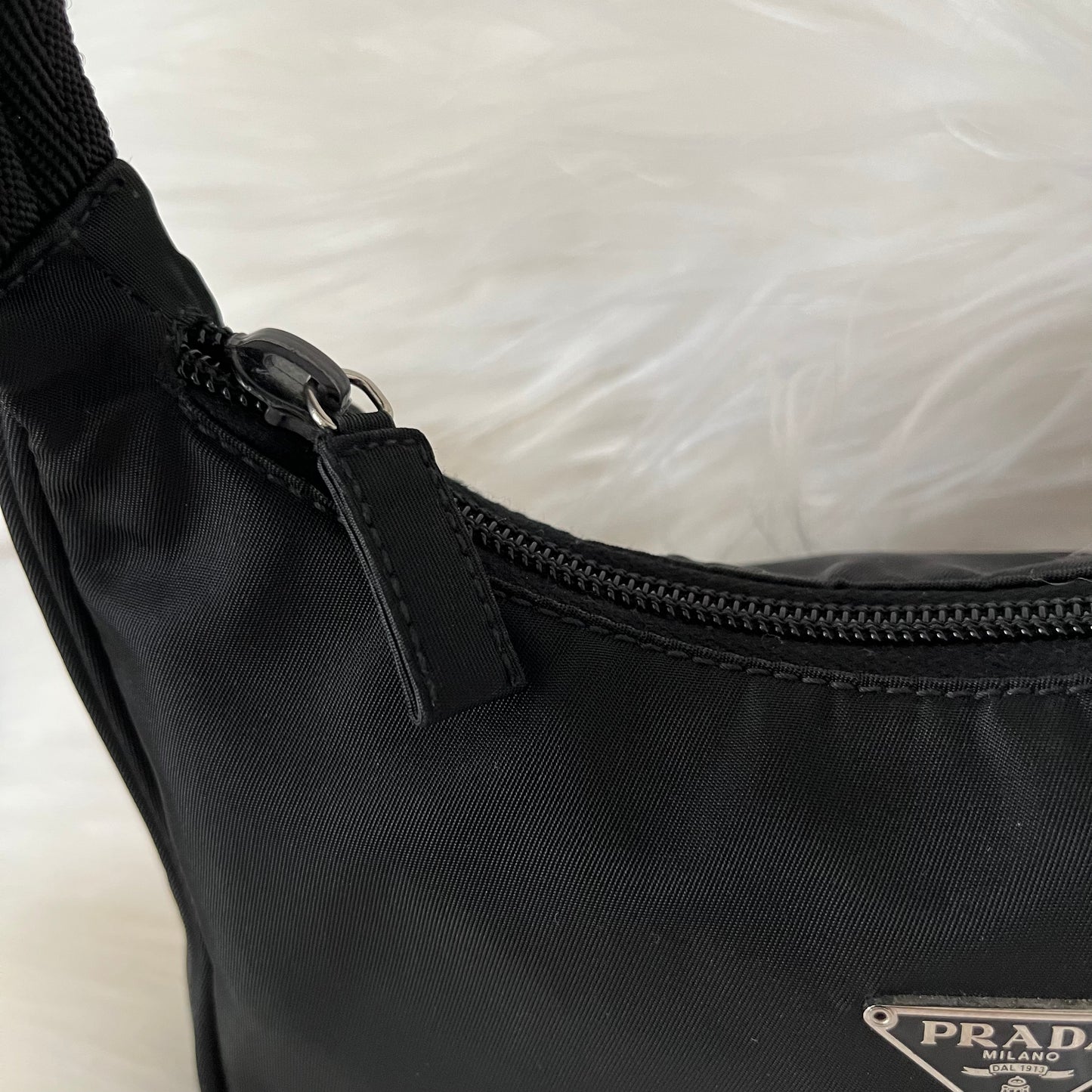 Prada Black Nylon Shoulder Bag