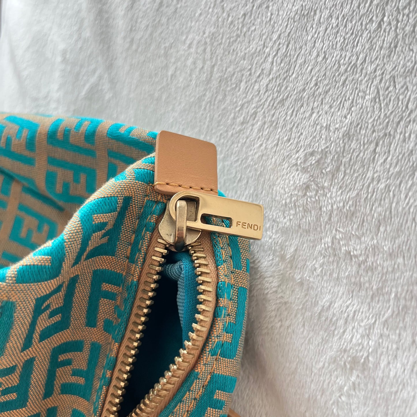 Fendi Zucchino Top Handle Mini Bag