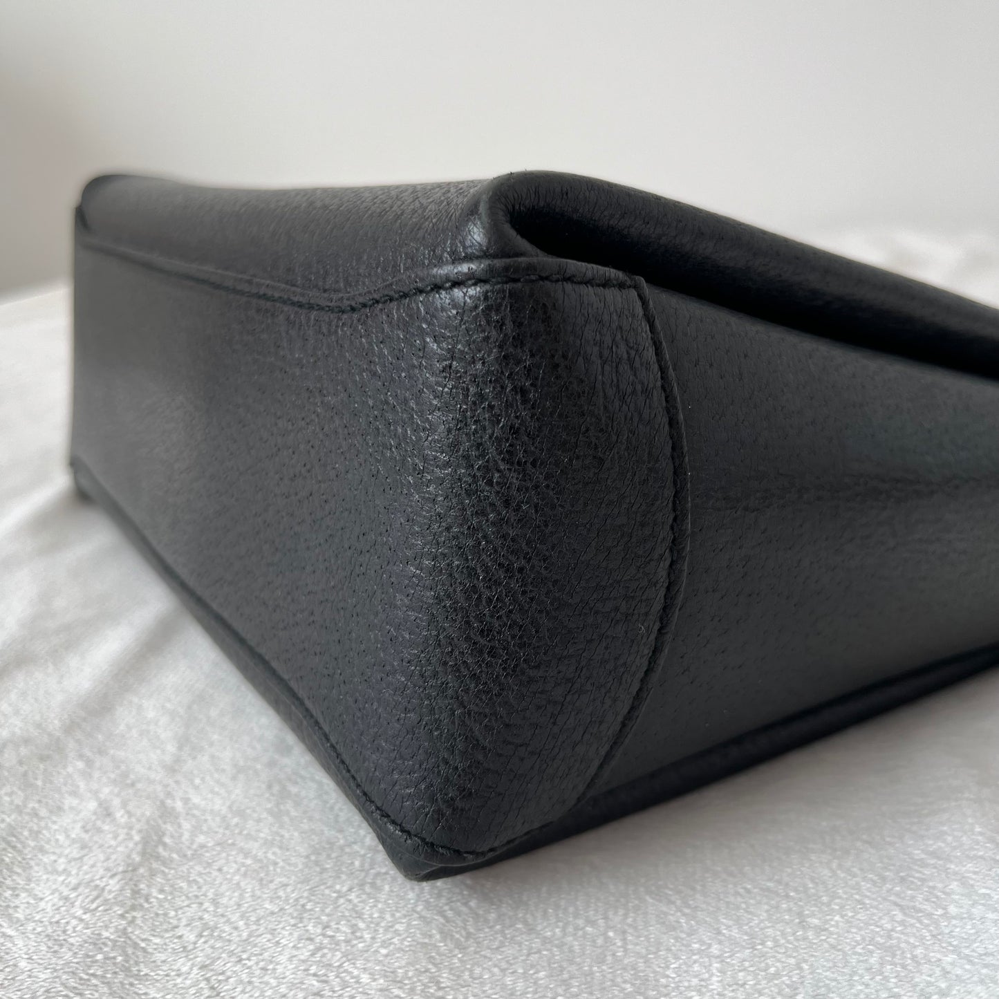 Gucci Bamboo Leather Turn-Lock Flap Bag