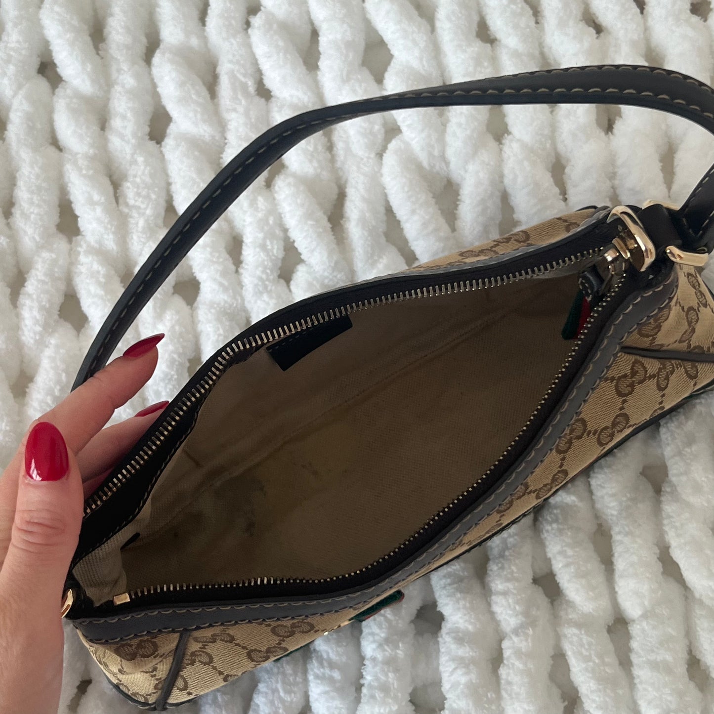 Gucci Mayfair Sherry GG Canvas Pochette