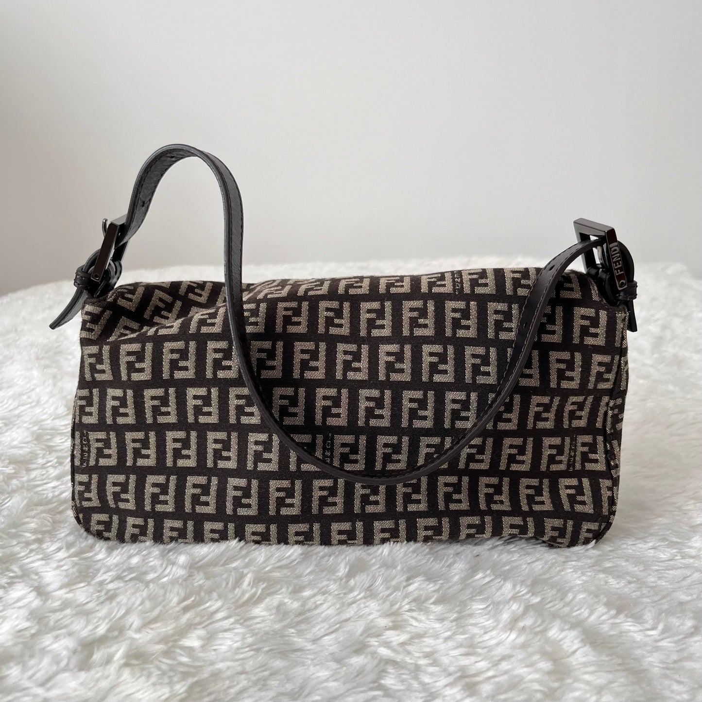Fendi Zucchino Mamma Baguette Bag