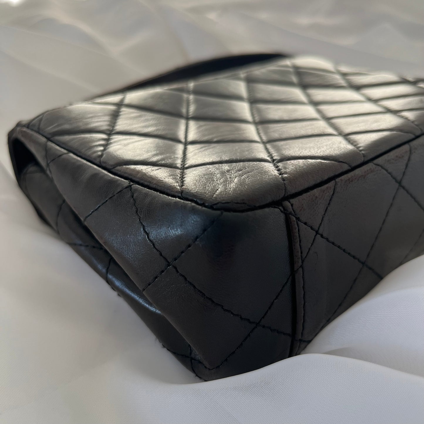 Chanel Matelasse Lambskin Mini Kelly Top Handle Bag