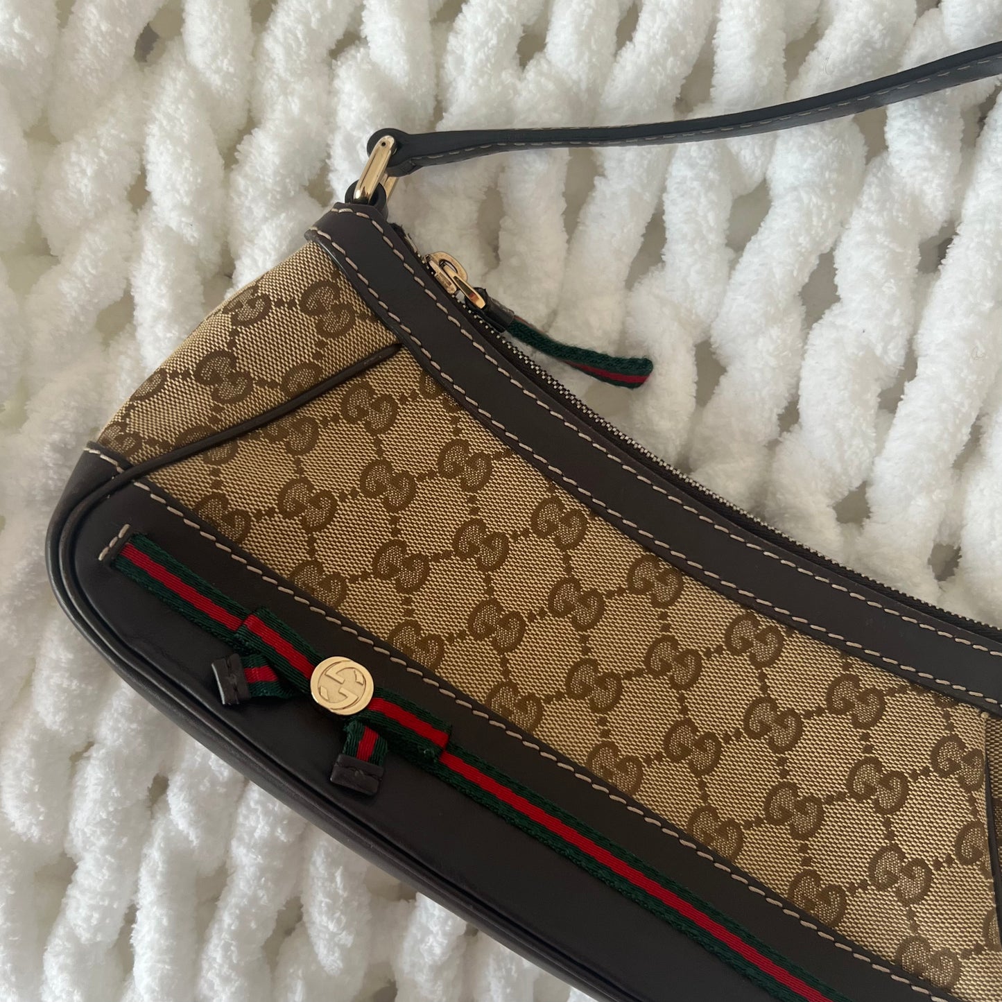 Gucci Mayfair Sherry GG Canvas Pochette