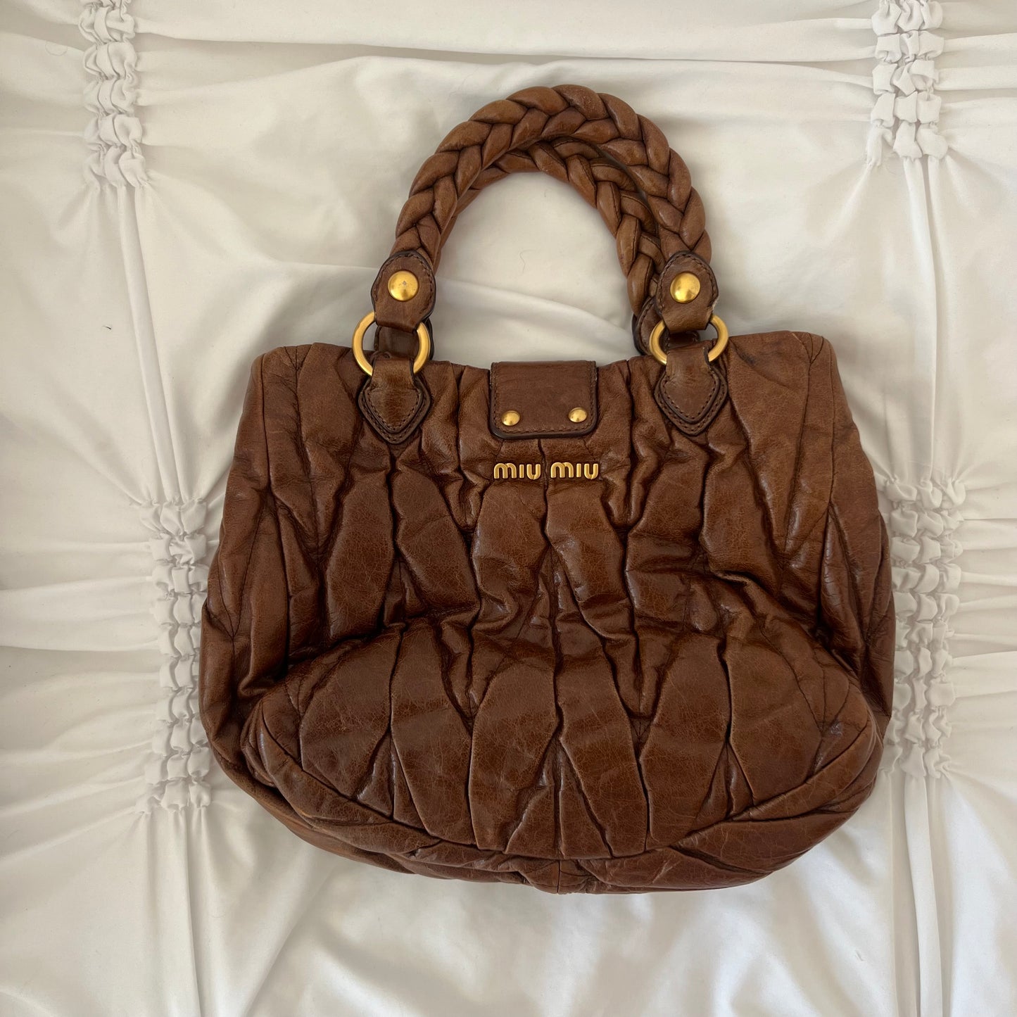 MIU MIU Matelasse Hobo Bag