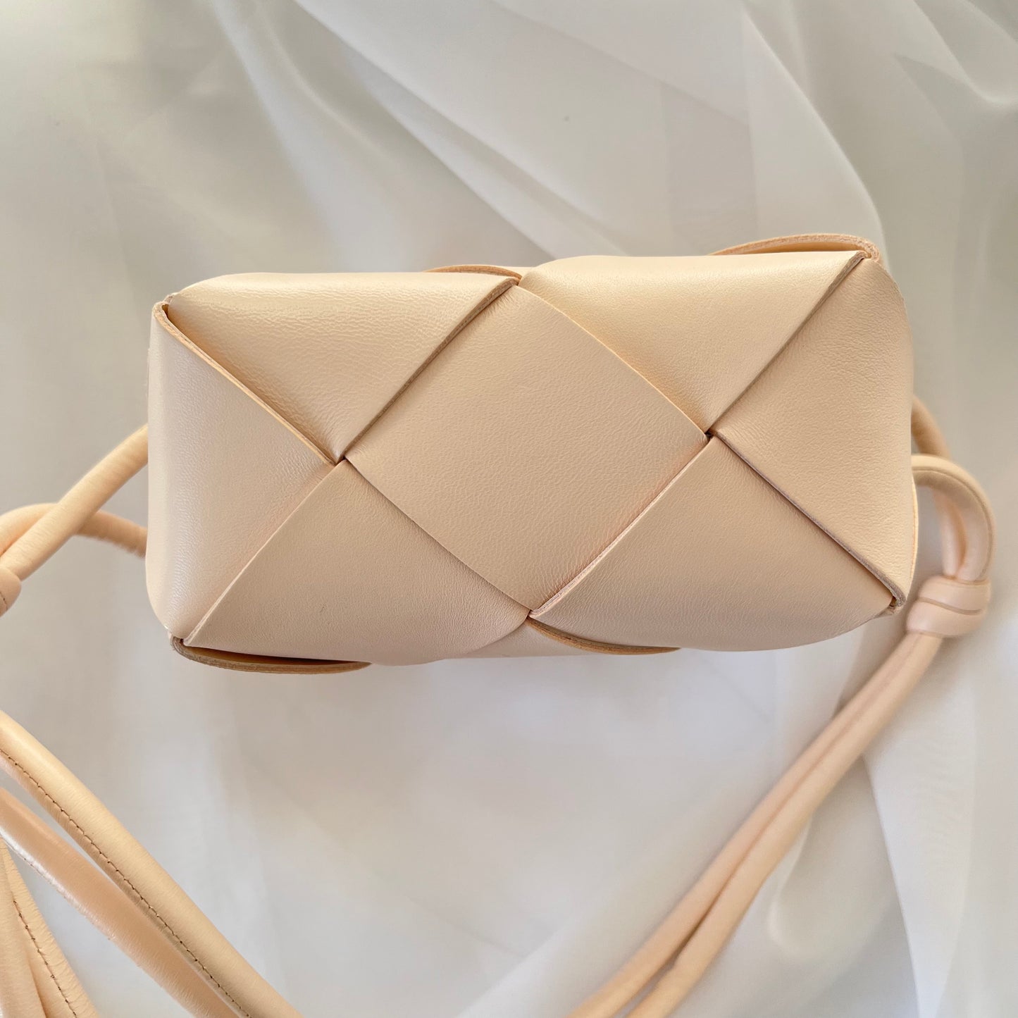 Bottega Veneta Cassette Mini Intrecciato Leather Shoulder Bag