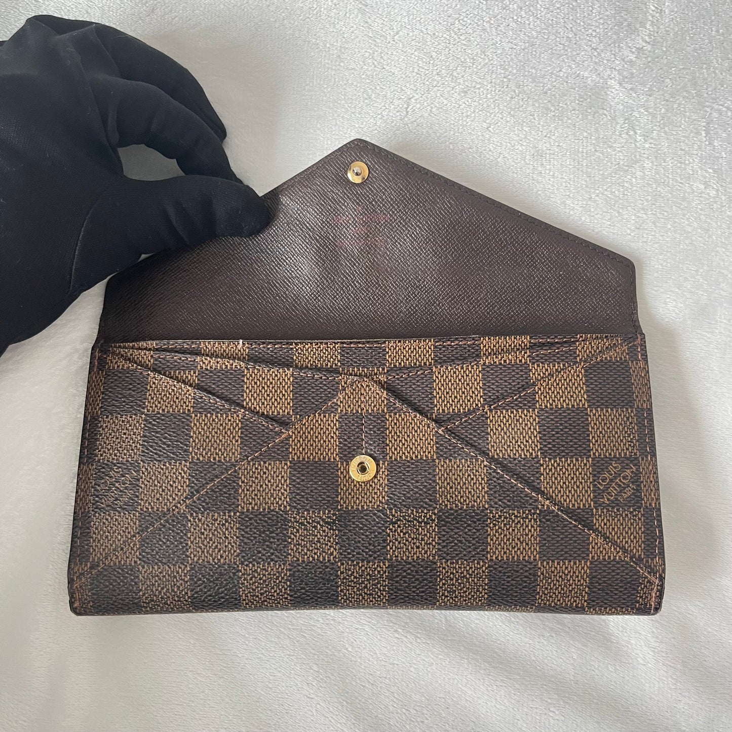 Louis Vuitton Damier Ebene Long Origami Wallet