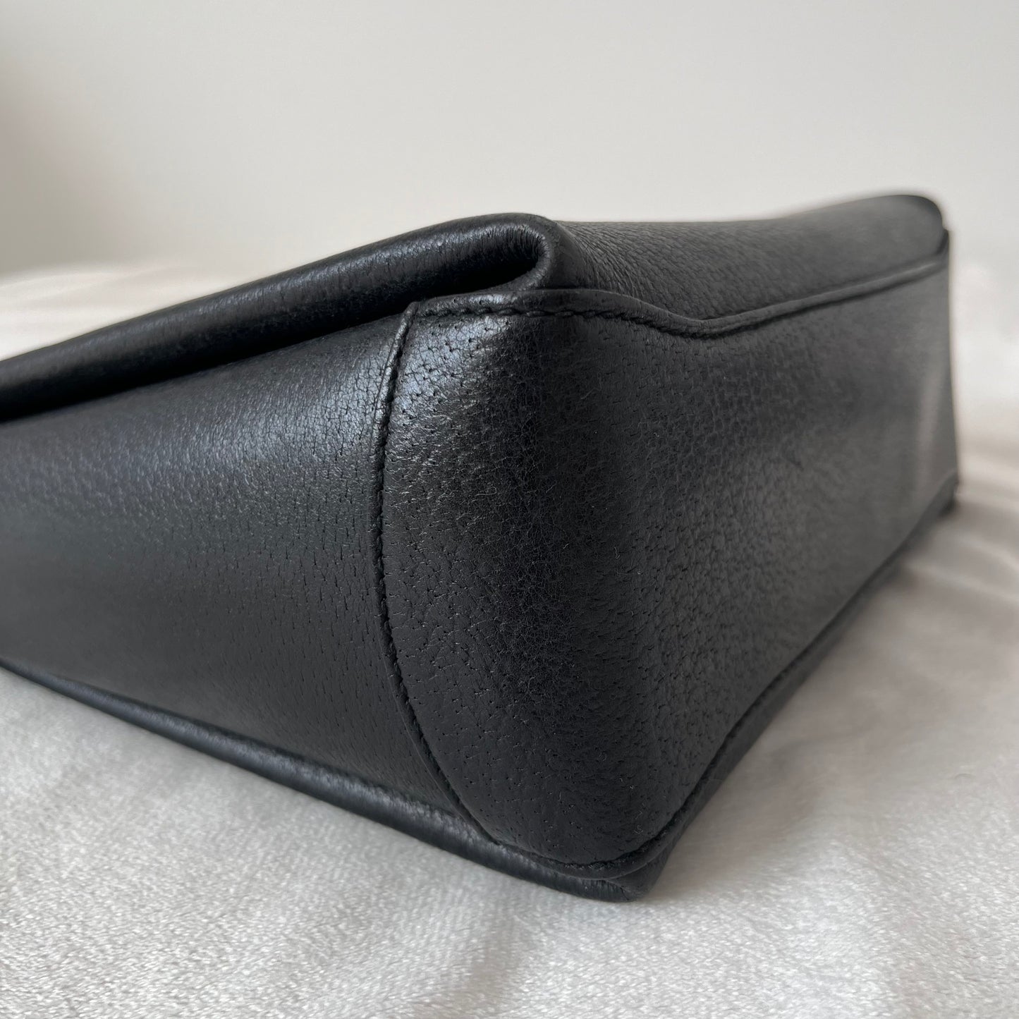 Gucci Bamboo Leather Turn-Lock Flap Bag