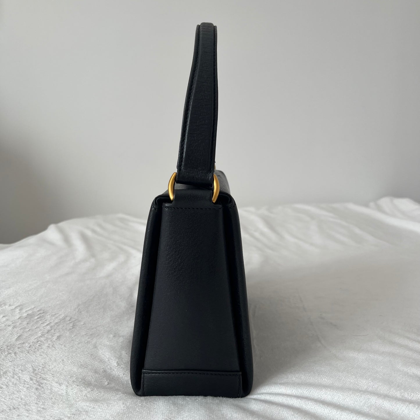 Gucci Bamboo Leather Turn-Lock Flap Bag