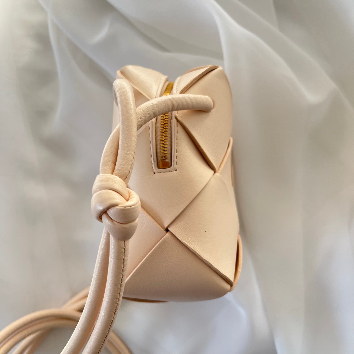 Bottega Veneta Cassette Mini Intrecciato Leather Shoulder Bag