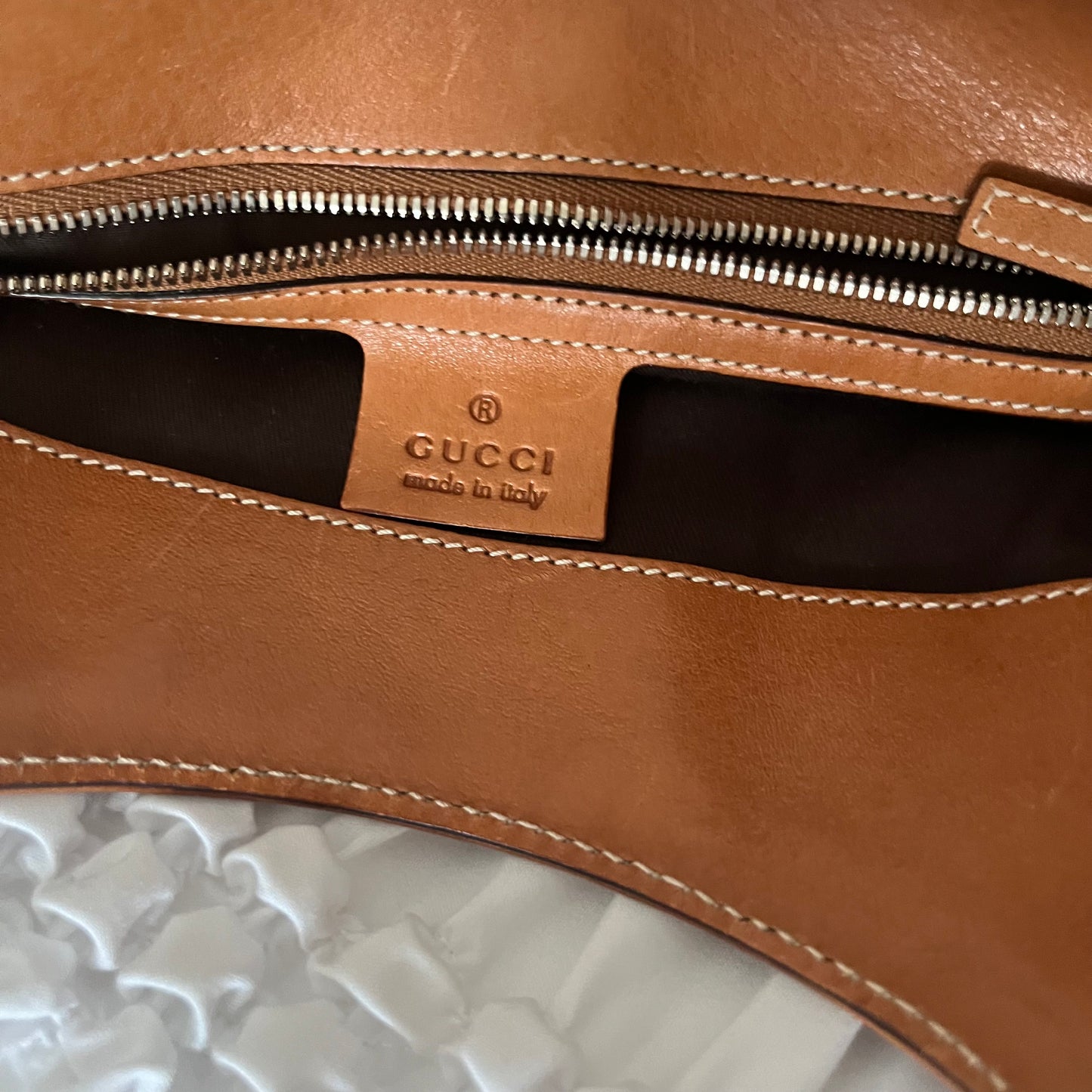 Gucci Web Canvas Reins Shoulder Bag