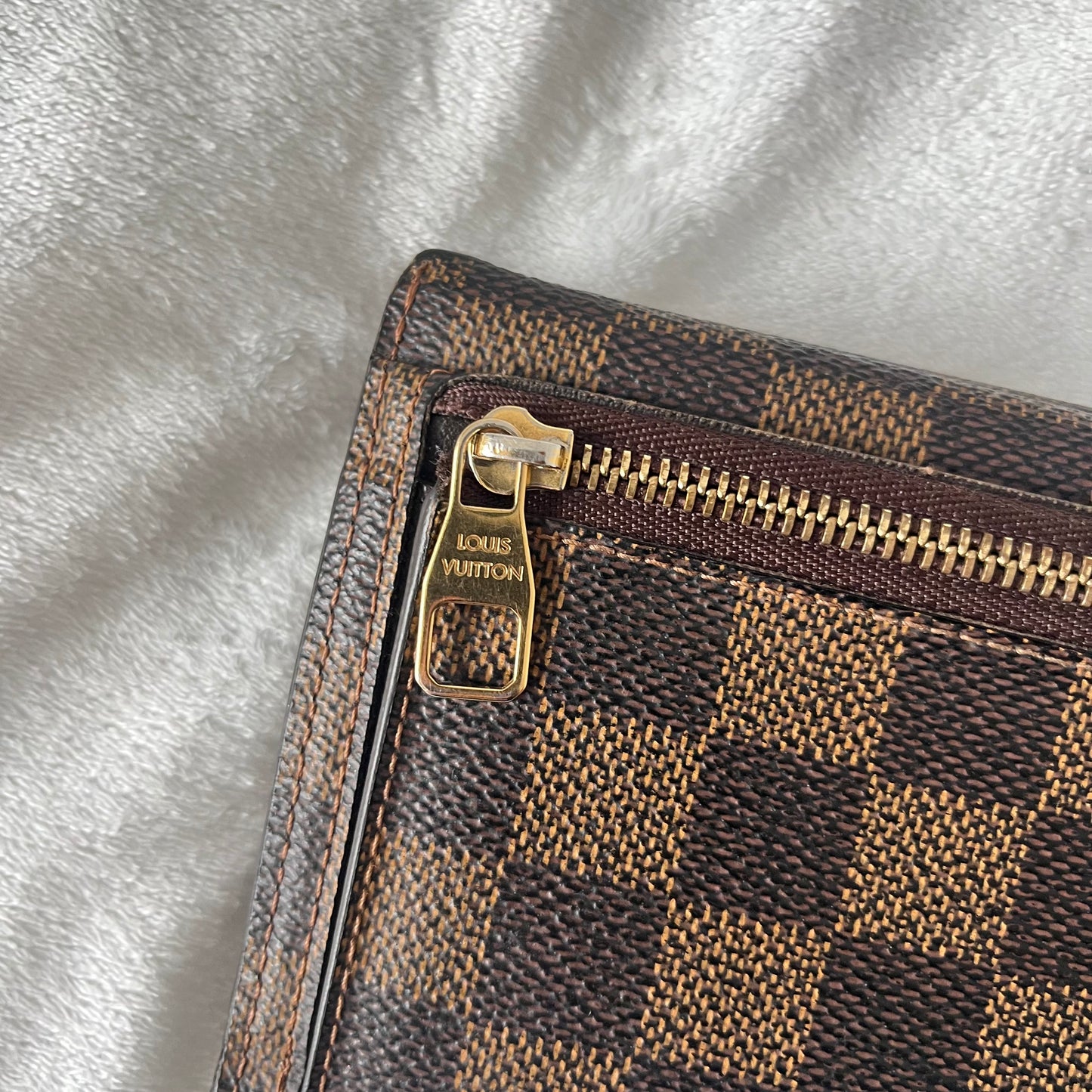 Louis Vuitton Damier Ebene Long Origami Wallet