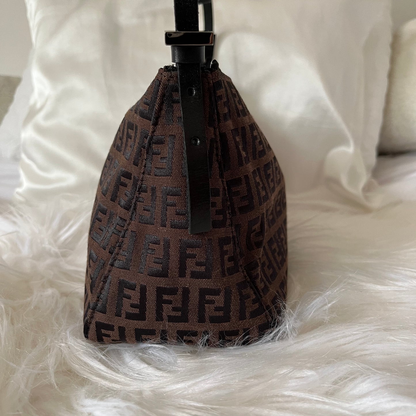 FENDI Brown Zucchini Pochette