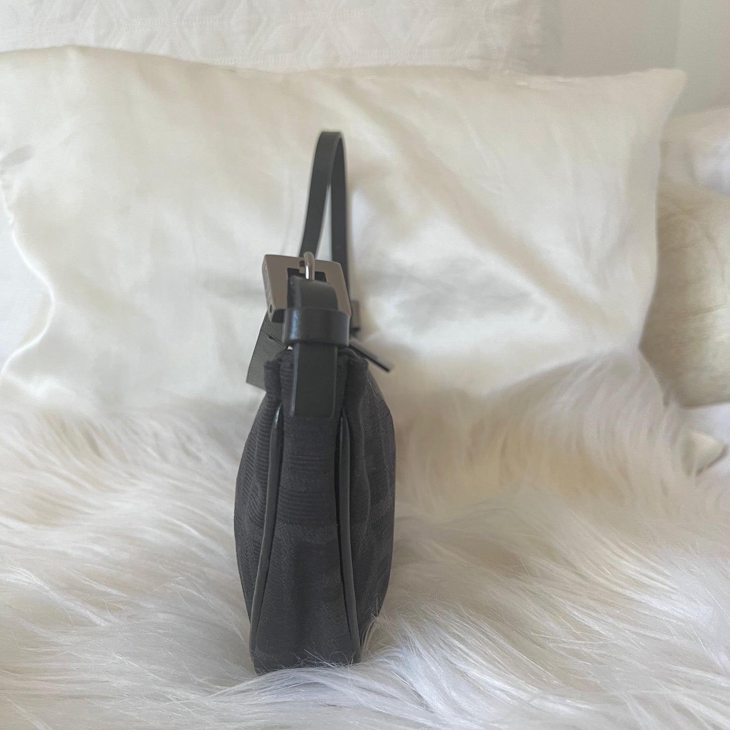 Fendi Black Zucca Pochette