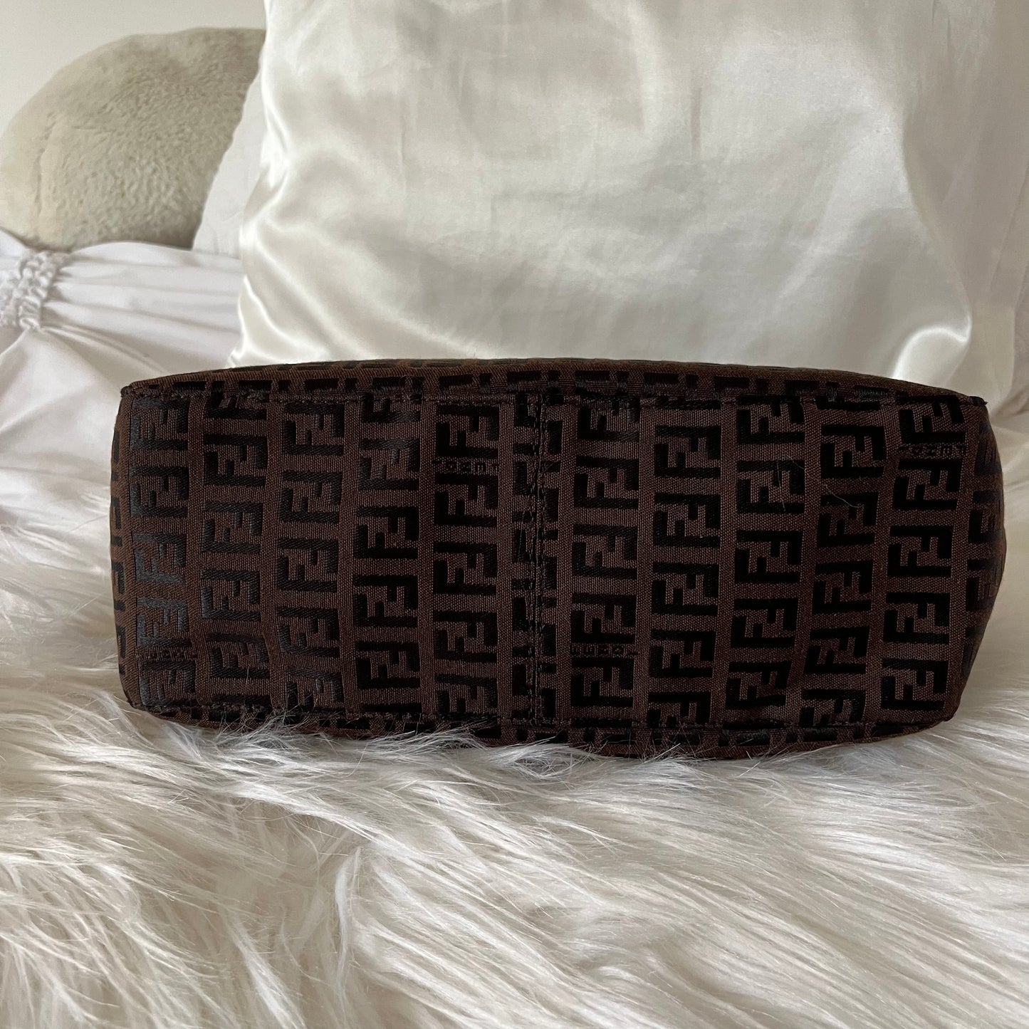 FENDI Brown Zucchini Pochette