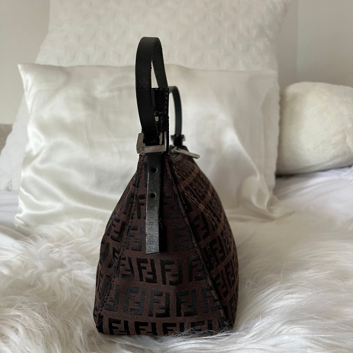 FENDI Brown Zucchini Pochette