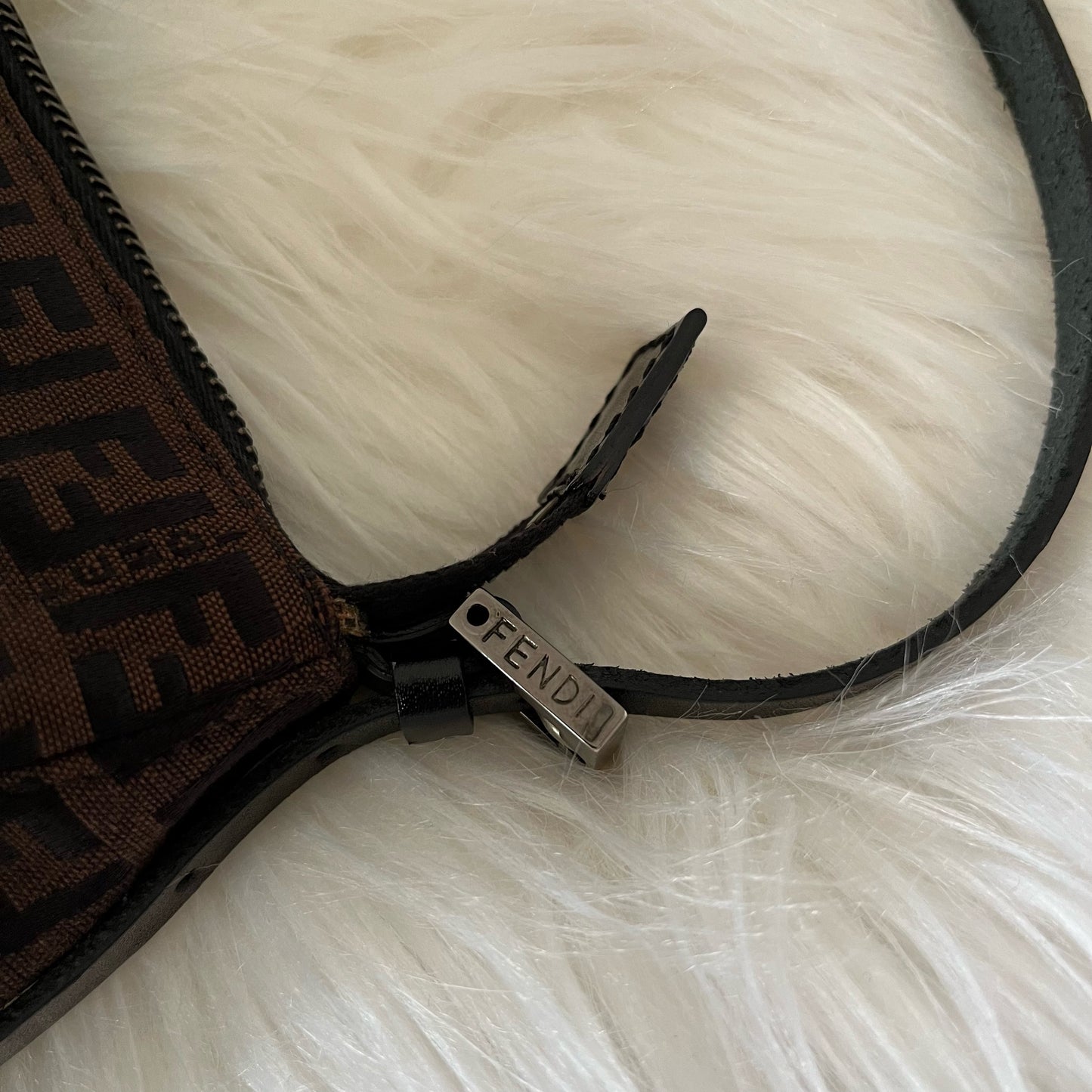 FENDI Brown Zucchini Pochette