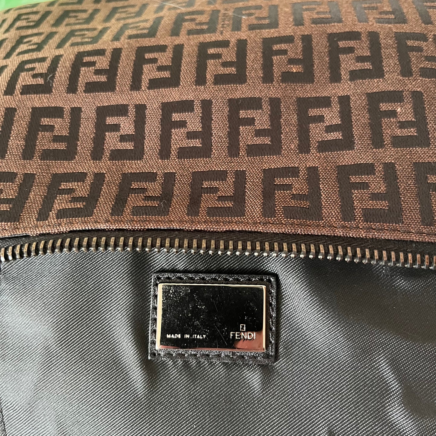 FENDI Brown Zucchini Pochette