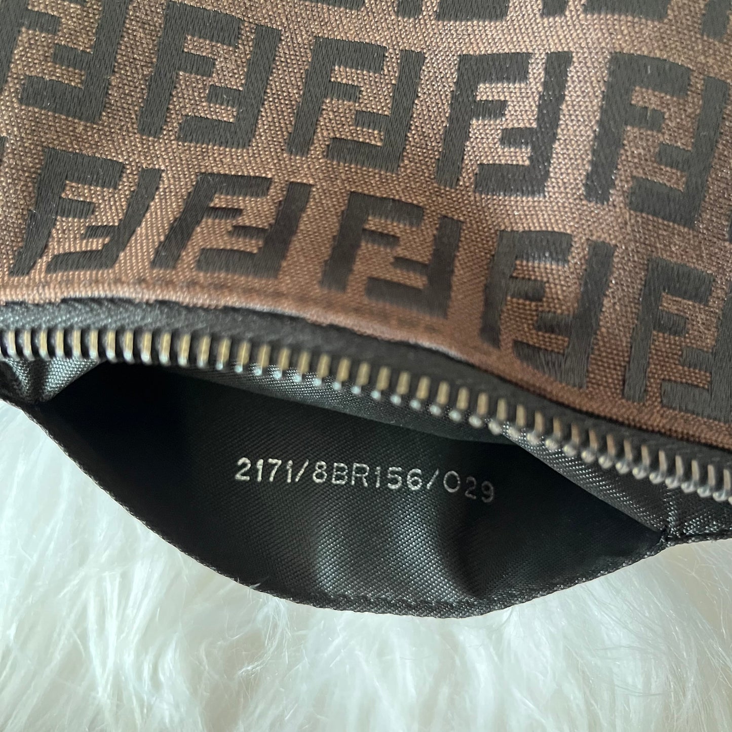 FENDI Brown Zucchini Pochette
