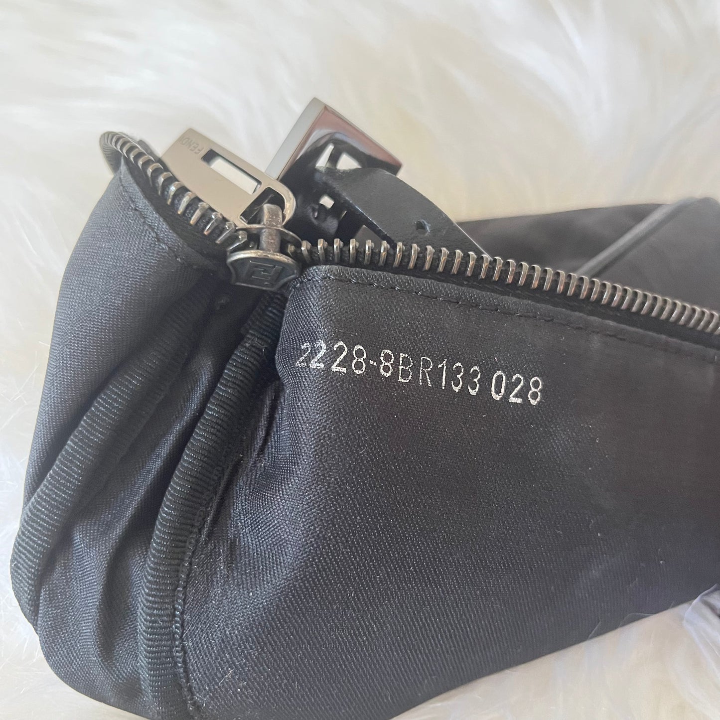 Fendi Black Zucca Pochette