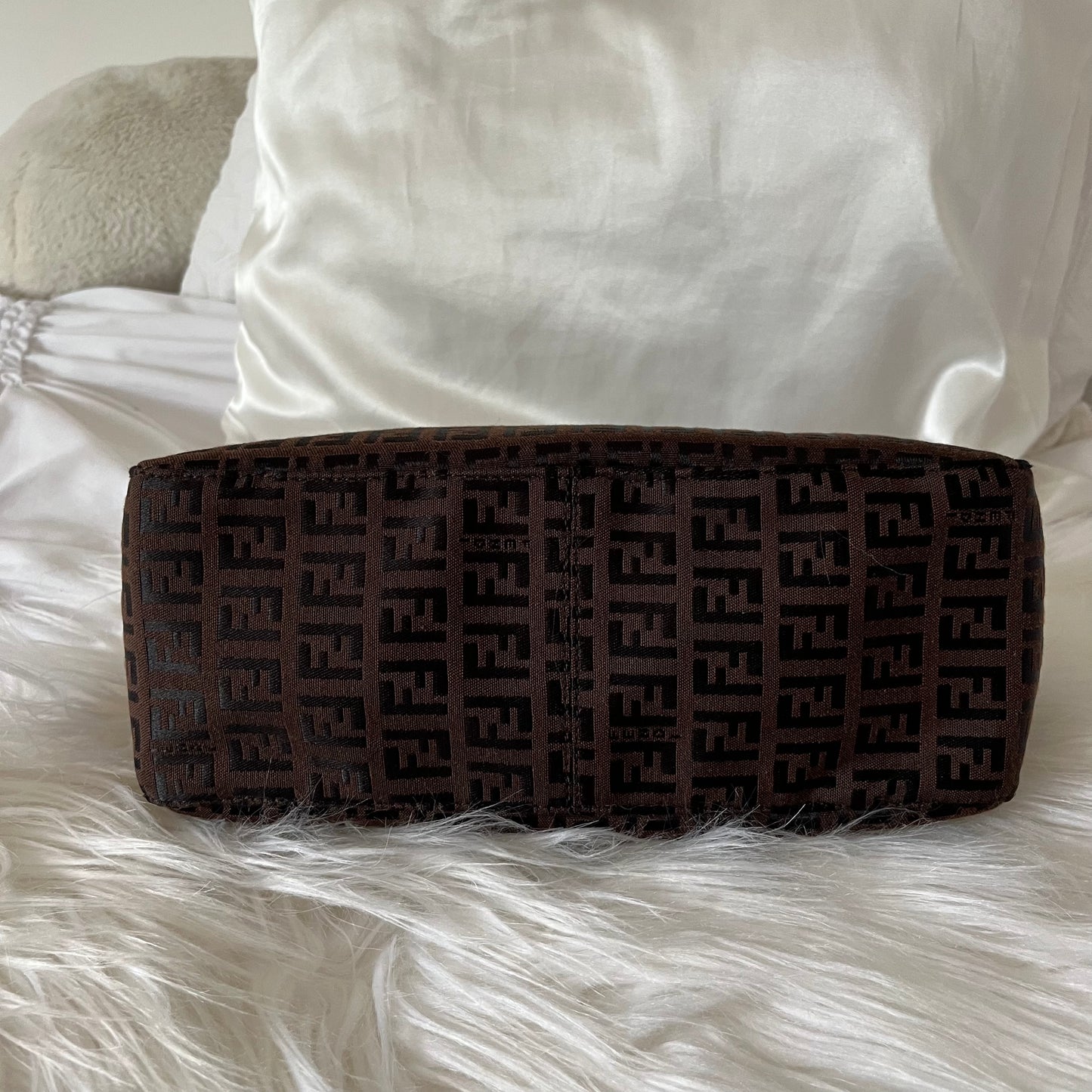 FENDI Brown Zucchini Pochette