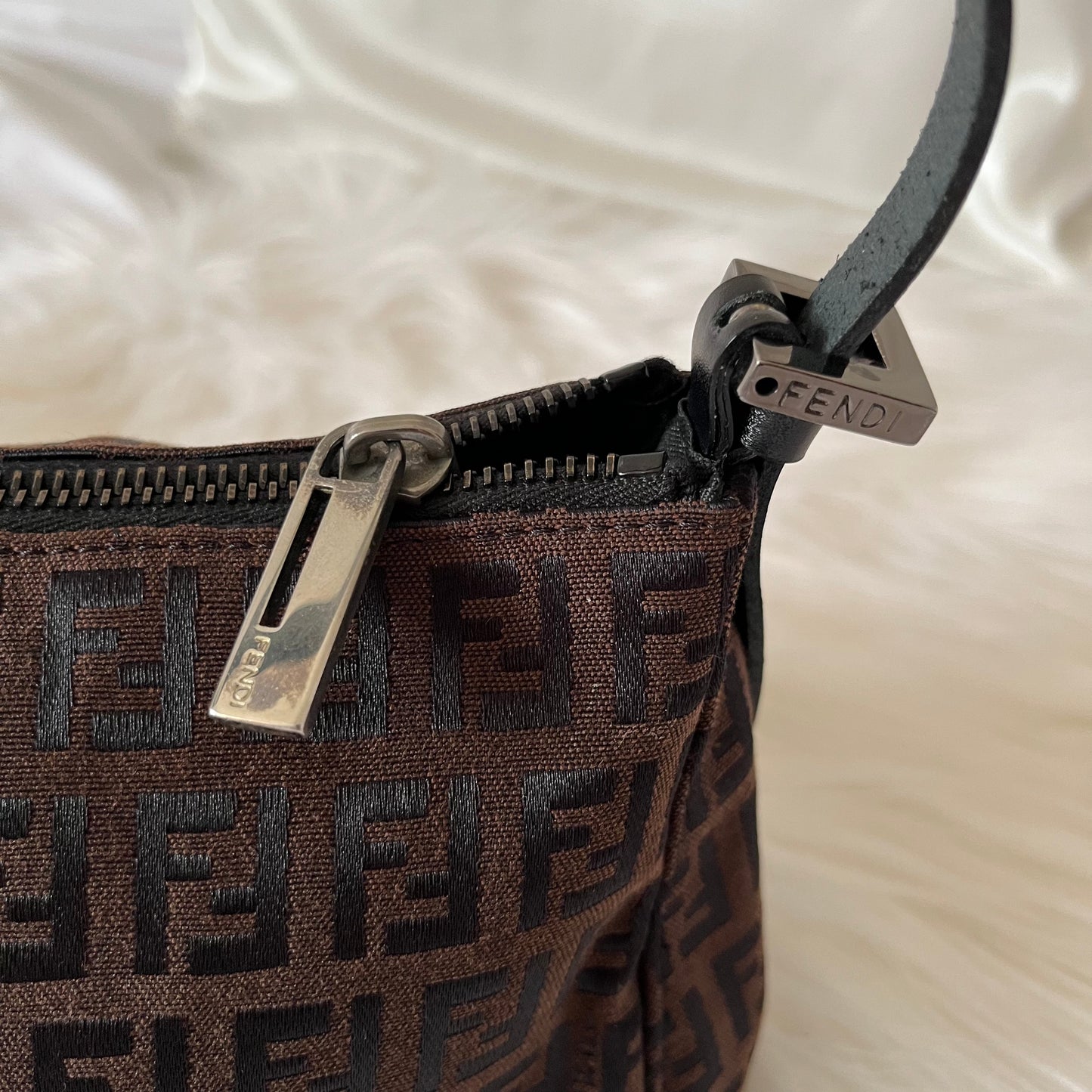 FENDI Brown Zucchini Pochette