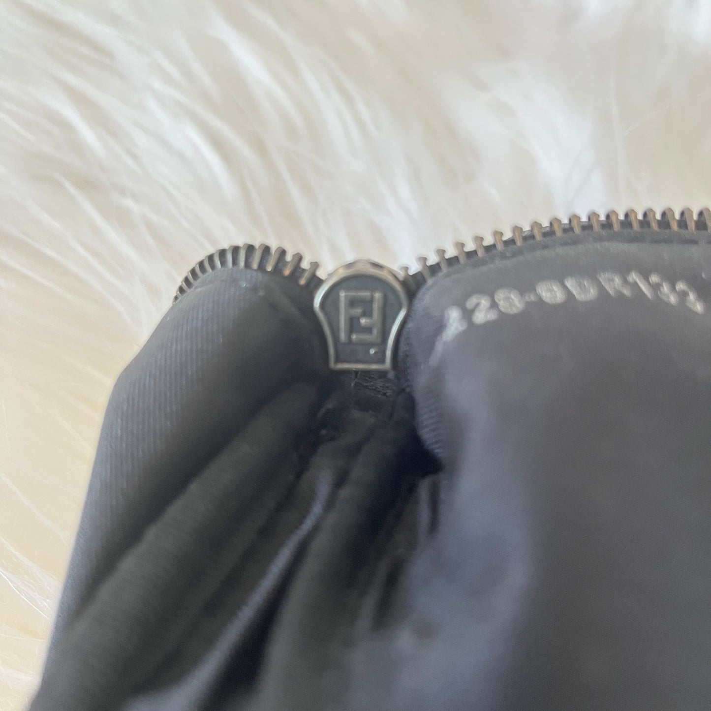 Fendi Black Zucca Pochette