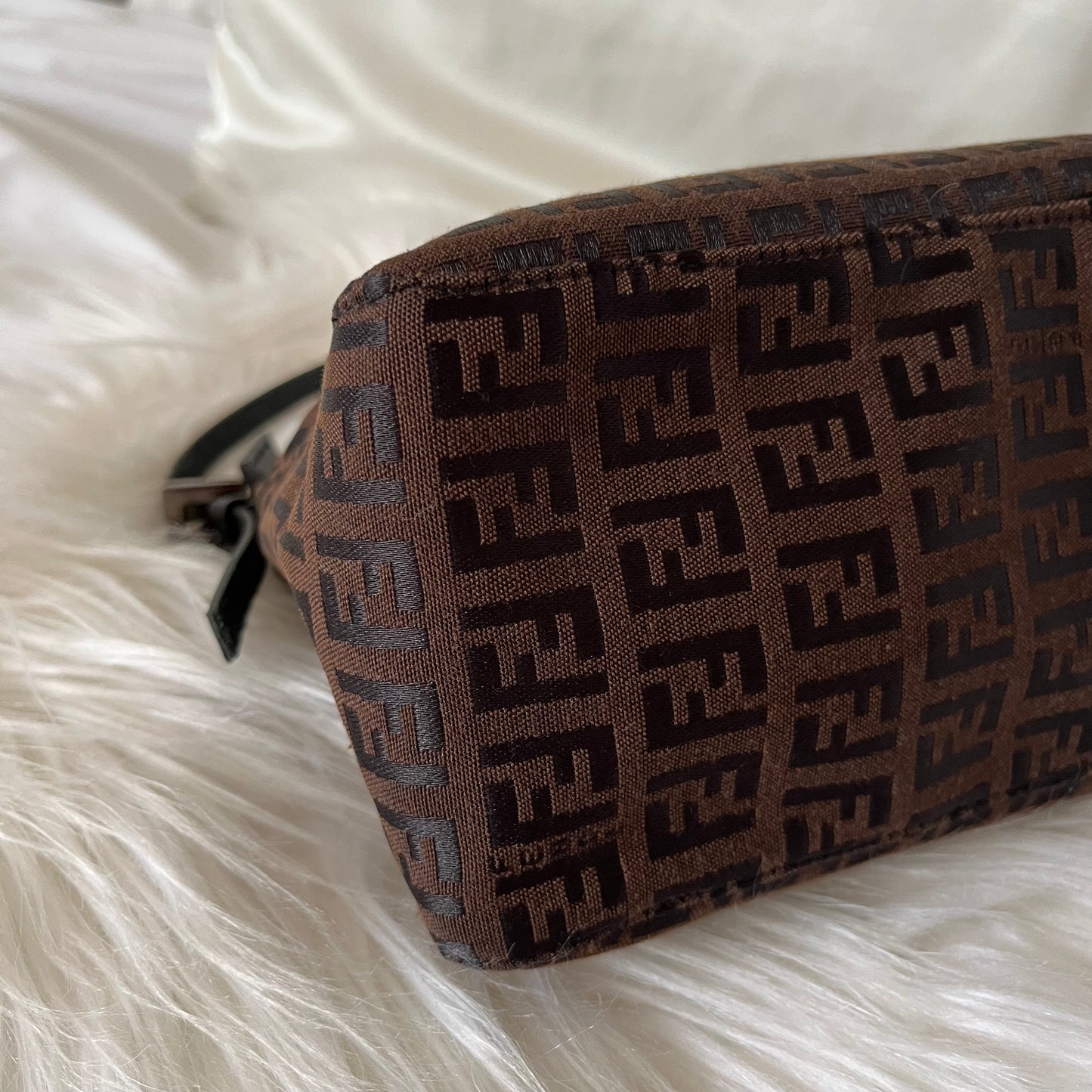 FENDI Brown Zucchini Pochette