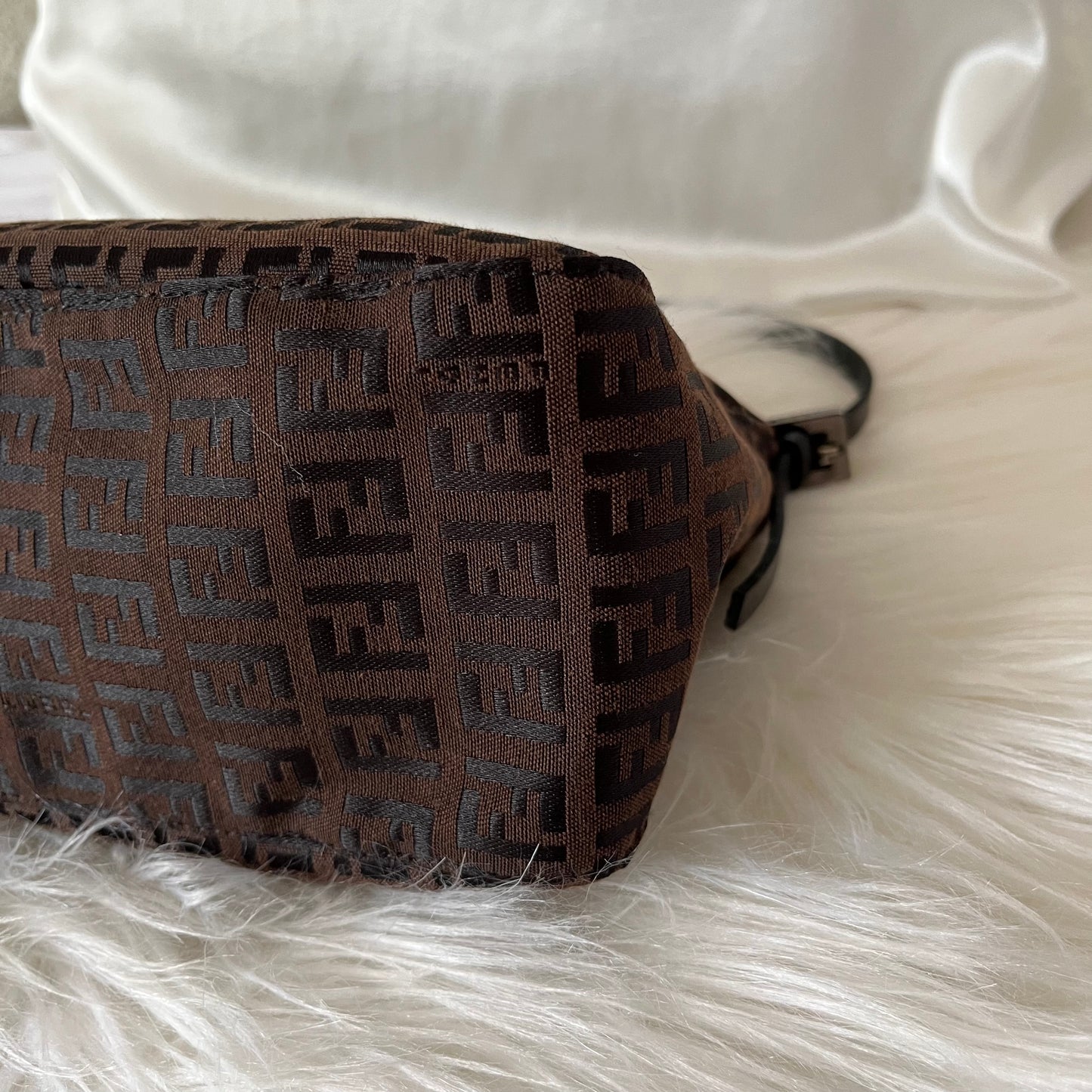 FENDI Brown Zucchini Pochette