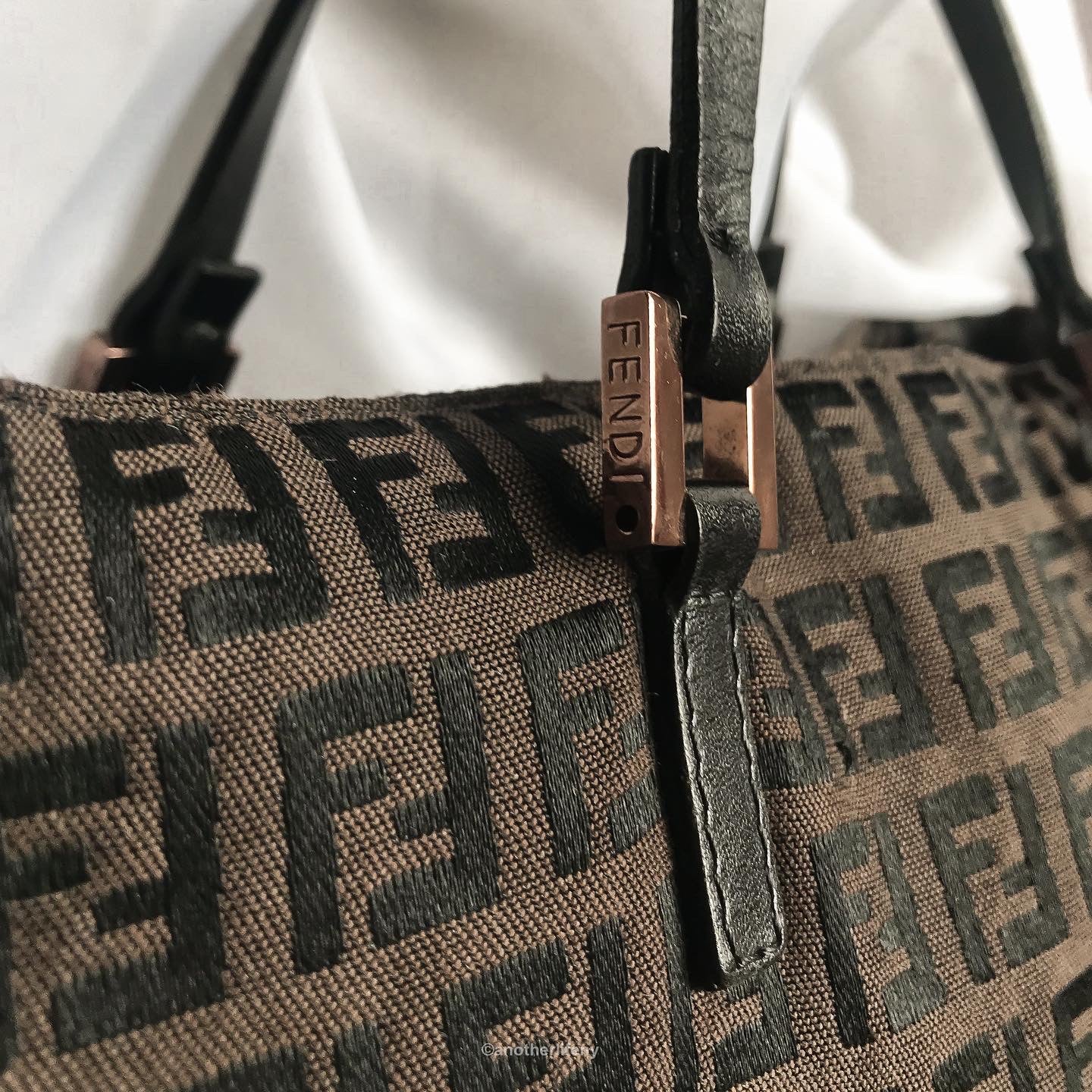 Fendi Brown Zucchino Mini Tote