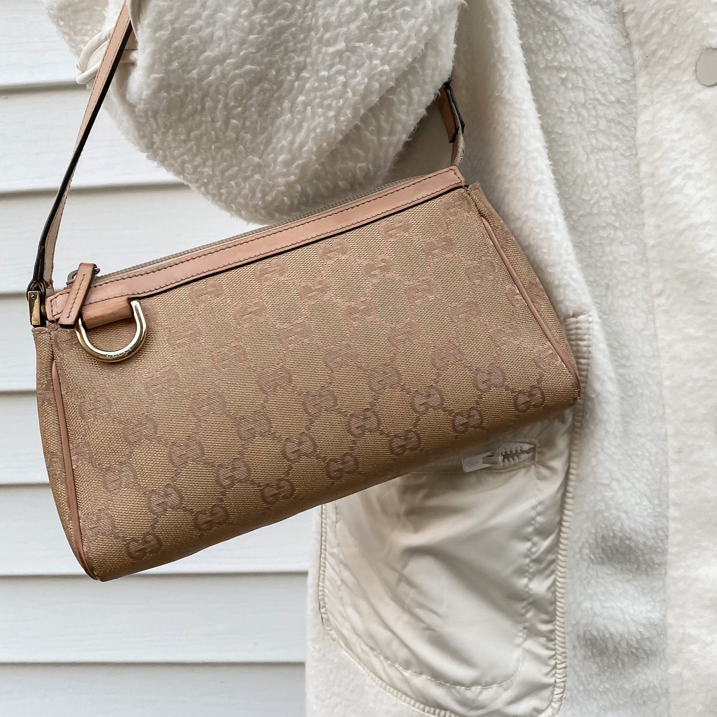 Gucci Double GG Rose Gold Pochette