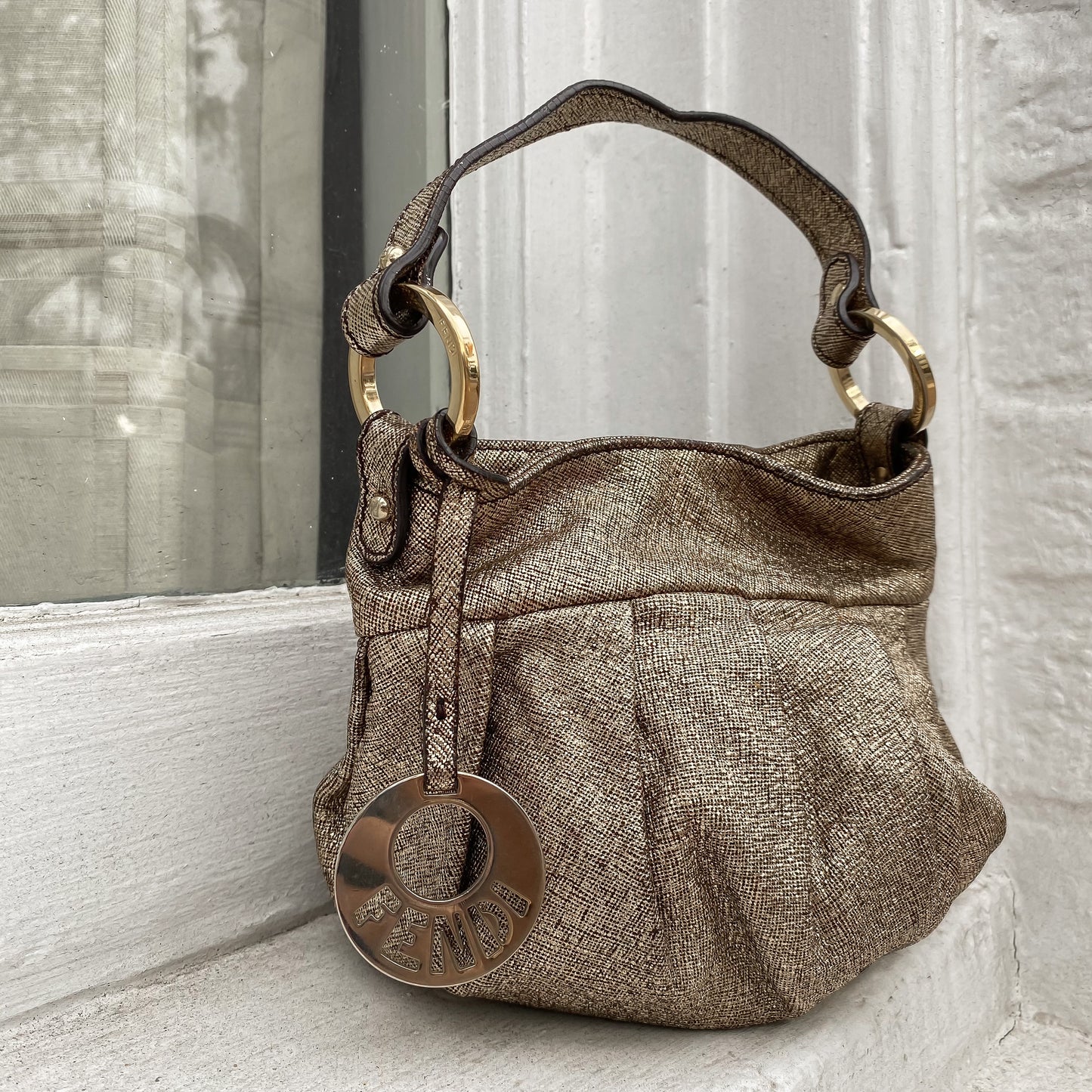 Fendi Gold Mini Chef Bag