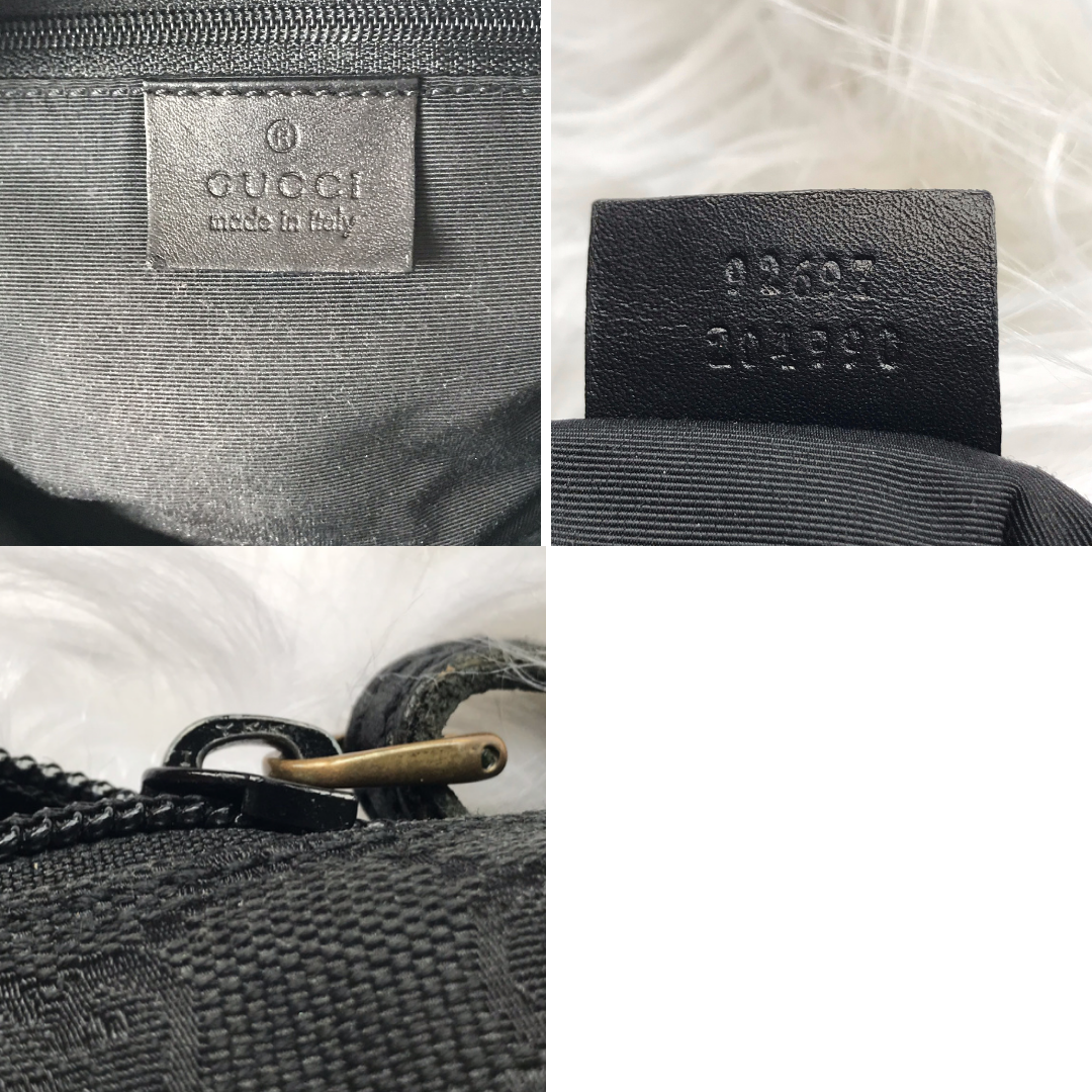 Gucci Double GG Black Shoulder Bag
