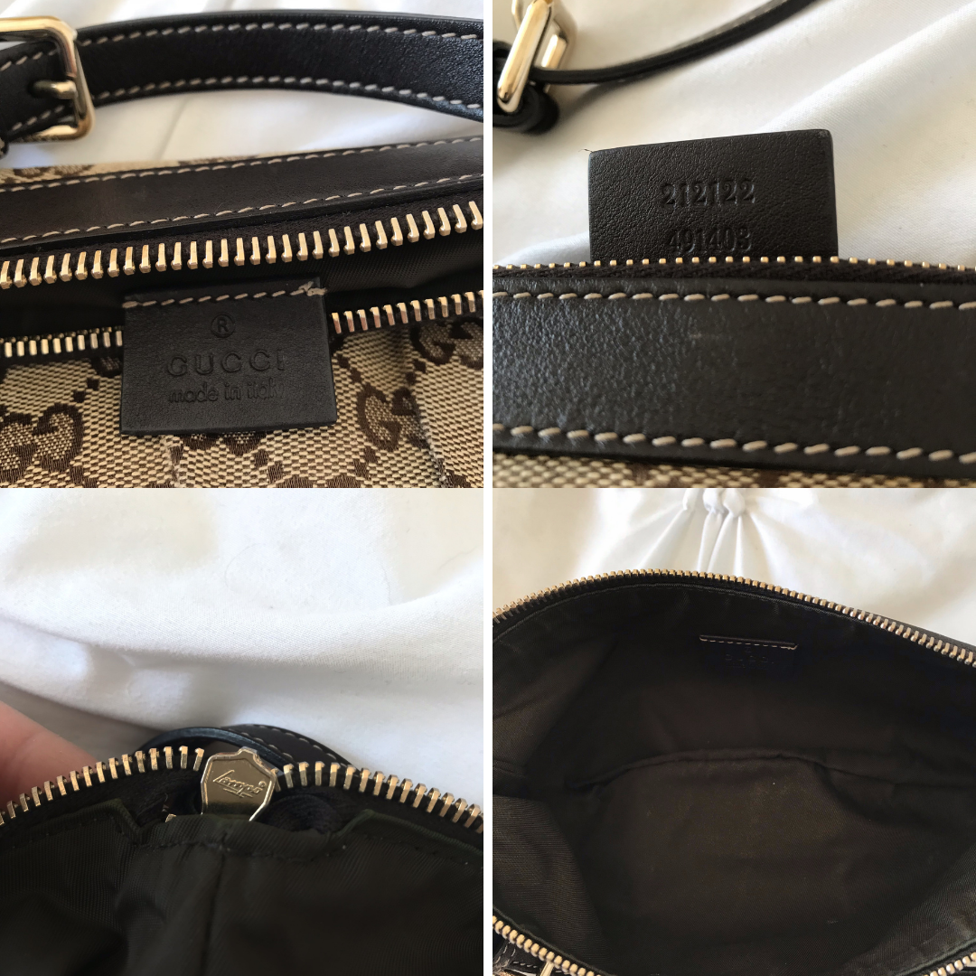 Gucci Tan/Brown Double GG Pochette