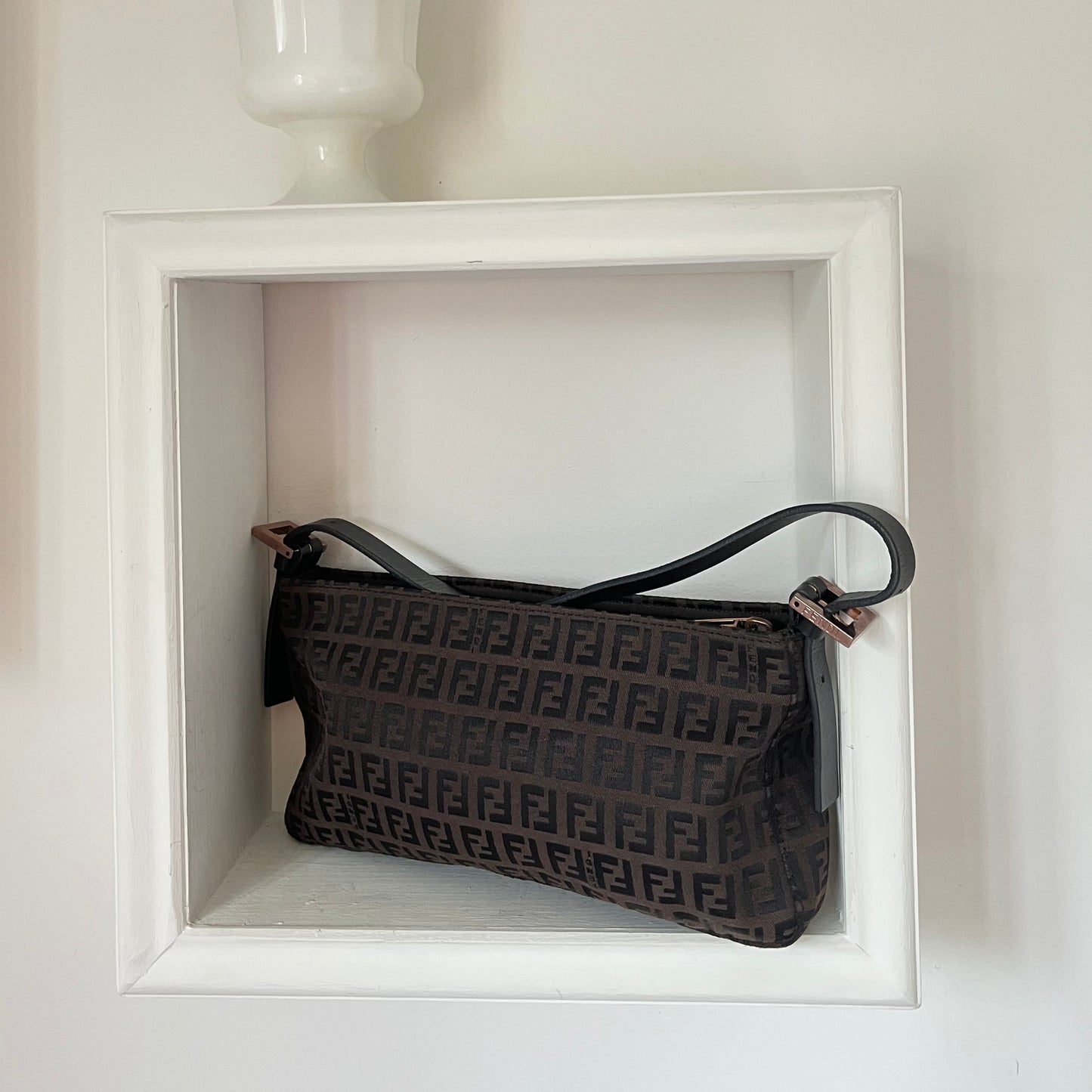 Fendi Brown Zucchino Pochette