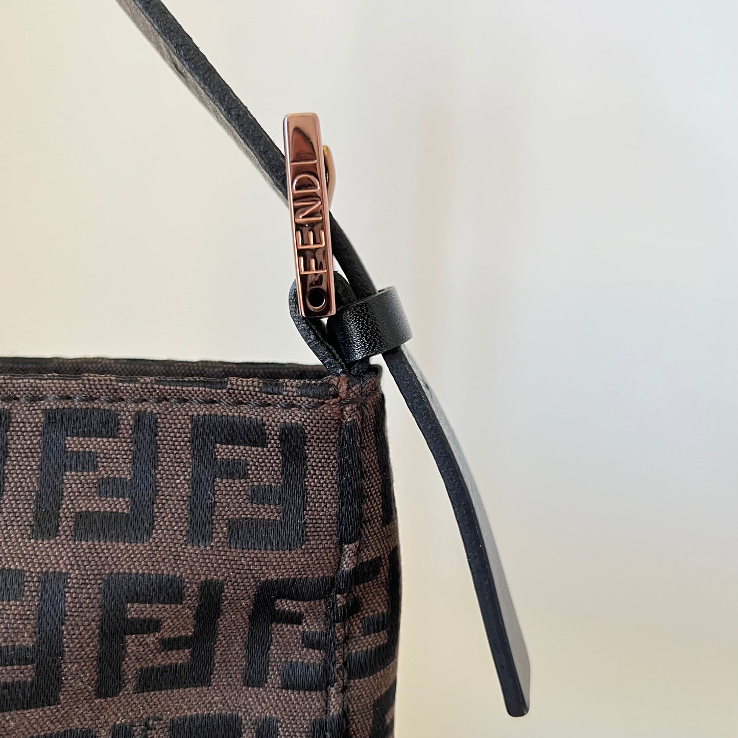 Fendi Brown Zucchino Pochette