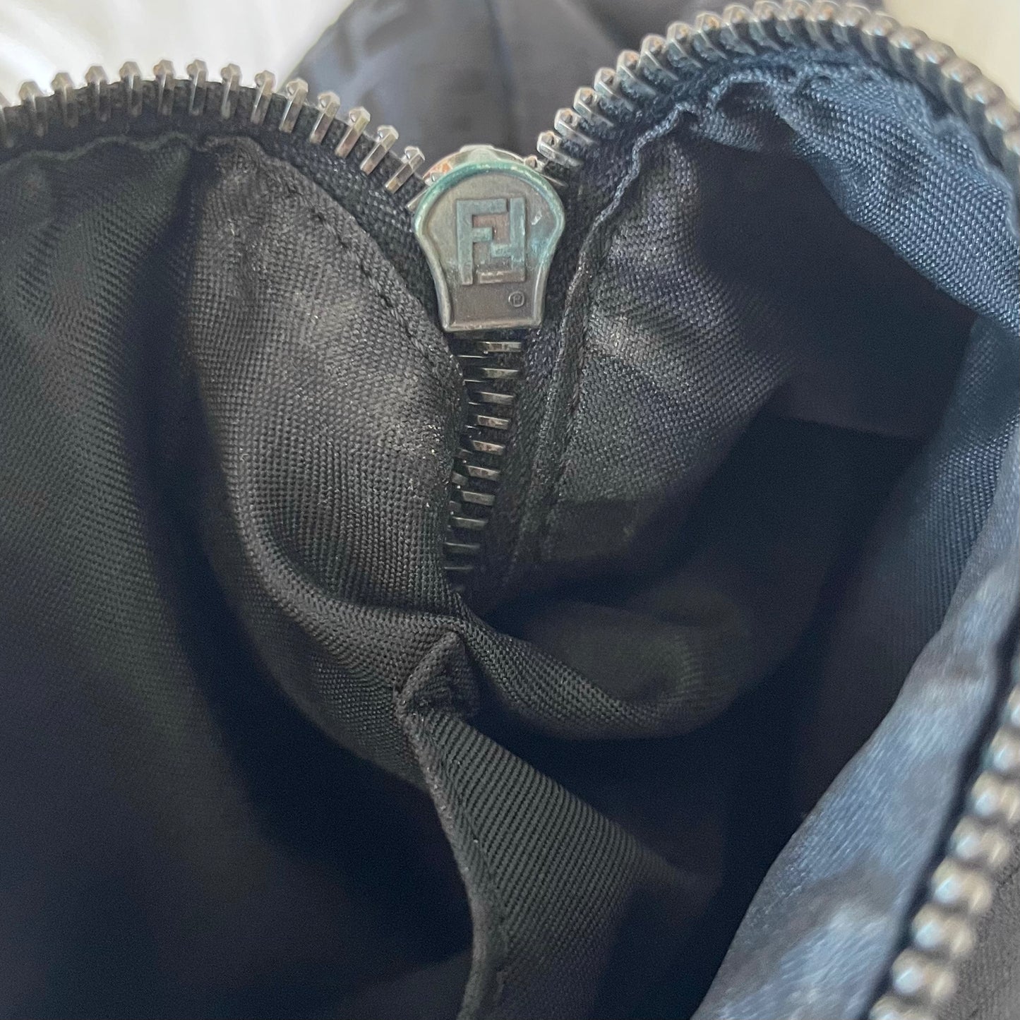 Fendi Black Zucchino Pochette